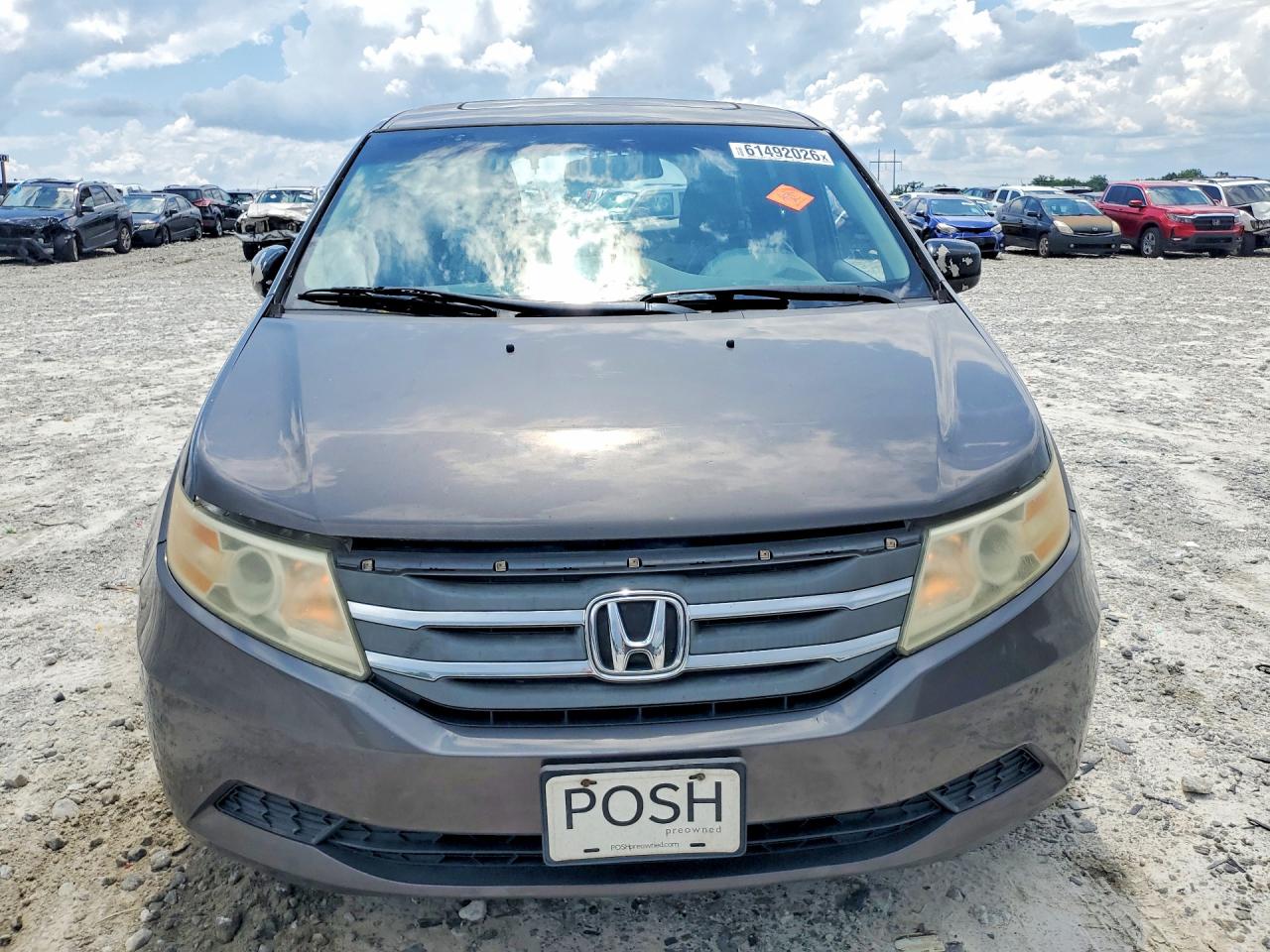 2013 Honda Odyssey Exl Brown vin: 5FNRL5H6XDB015780