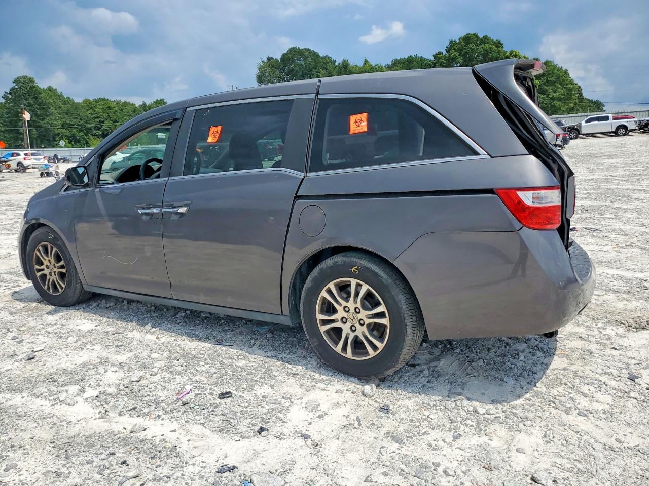2013 Honda Odyssey Exl Brown vin: 5FNRL5H6XDB015780