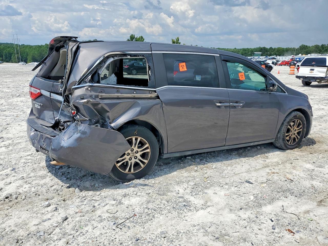 2013 Honda Odyssey Exl Brown vin: 5FNRL5H6XDB015780