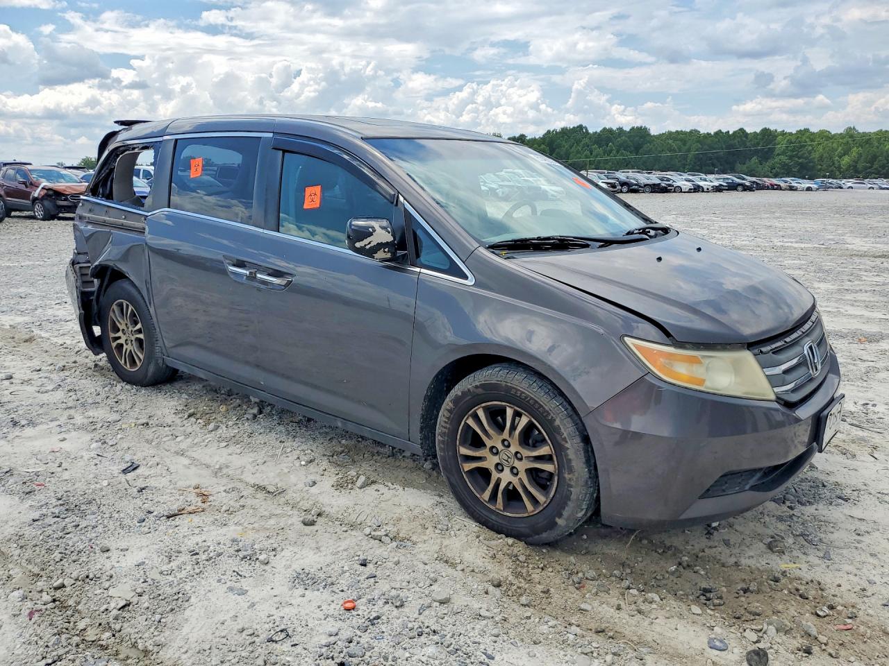 2013 Honda Odyssey Exl Brown vin: 5FNRL5H6XDB015780