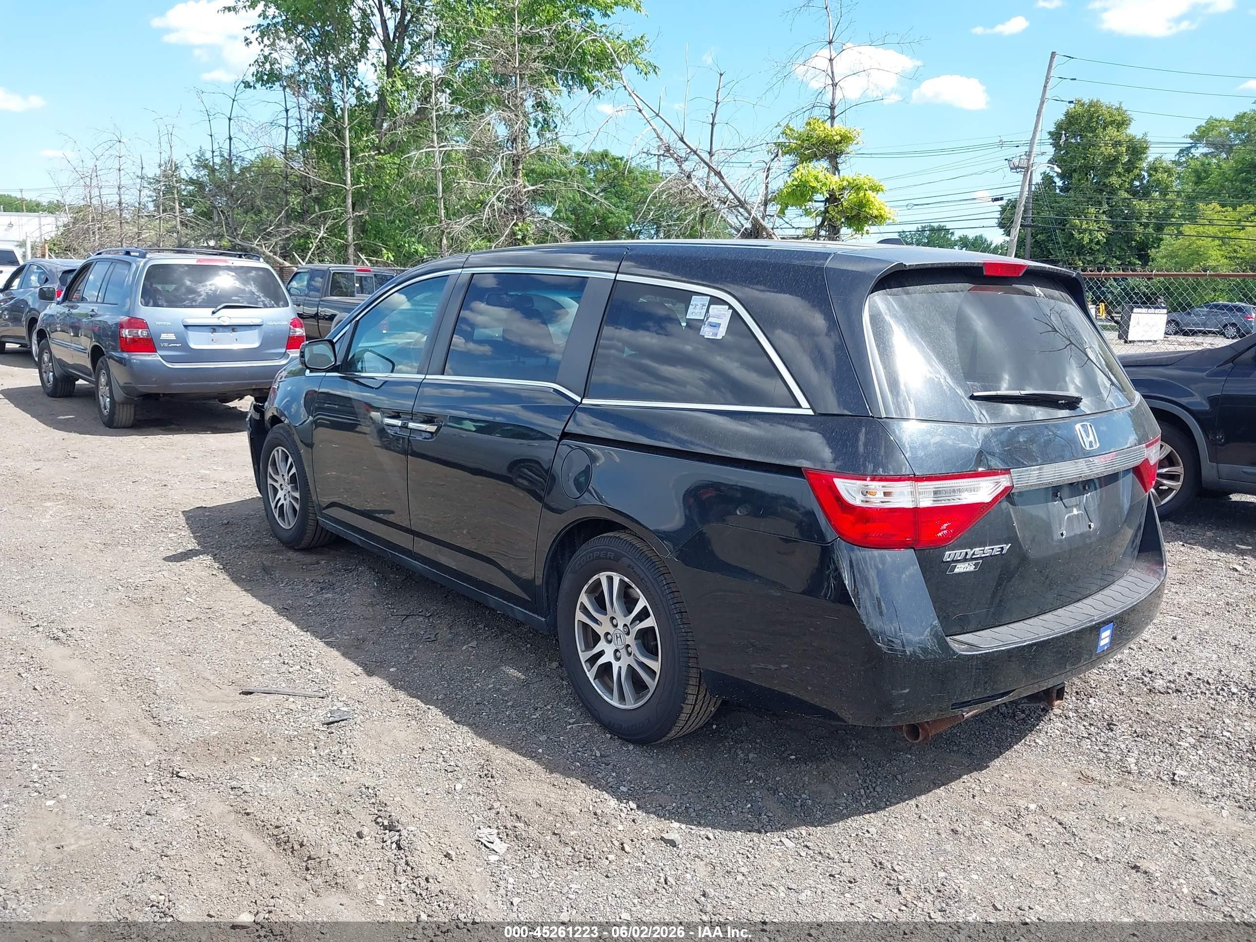 2013 Honda Odyssey Ex-l Black vin: 5FNRL5H6XDB016461