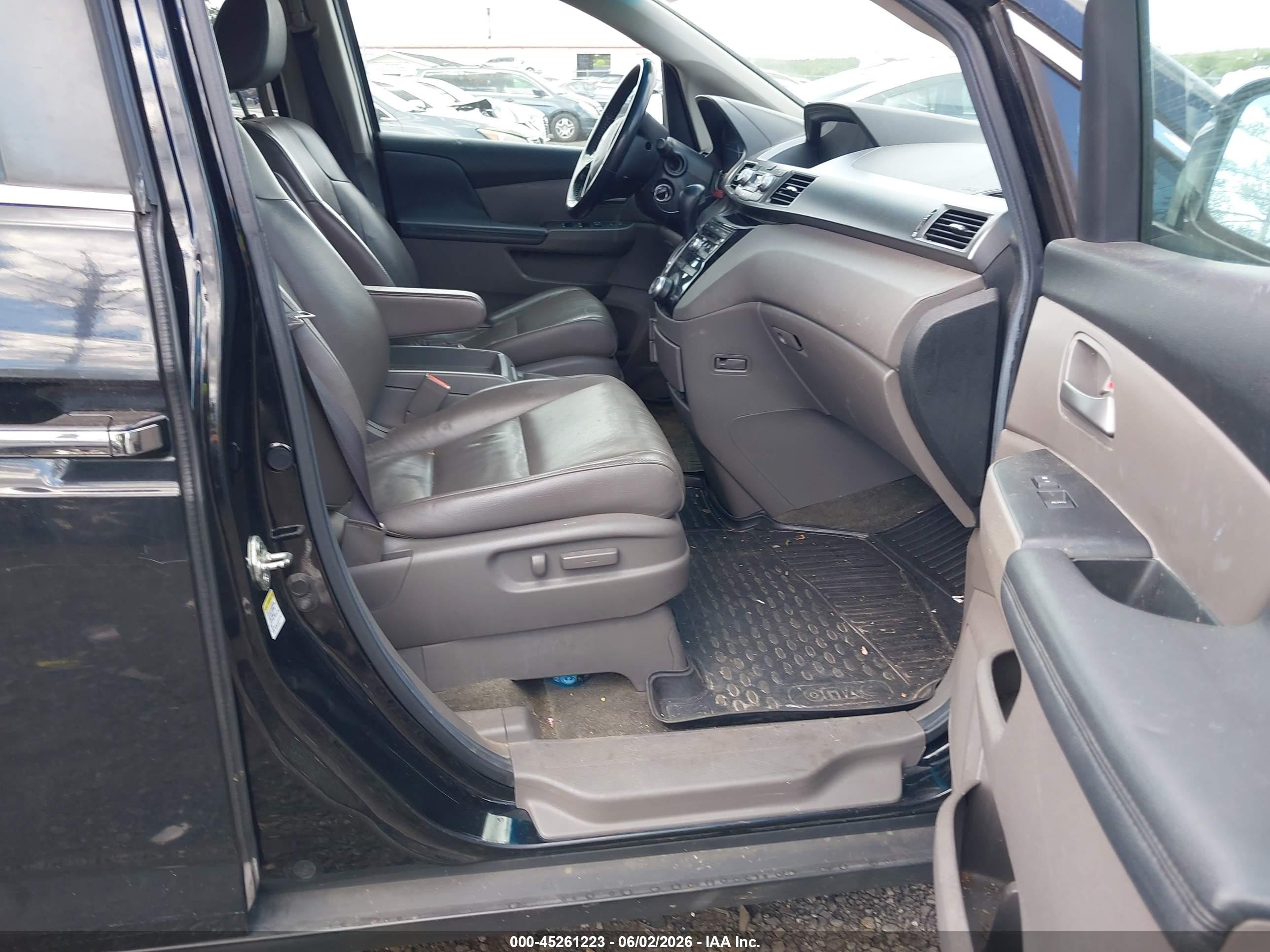 2013 Honda Odyssey Ex-l Black vin: 5FNRL5H6XDB016461