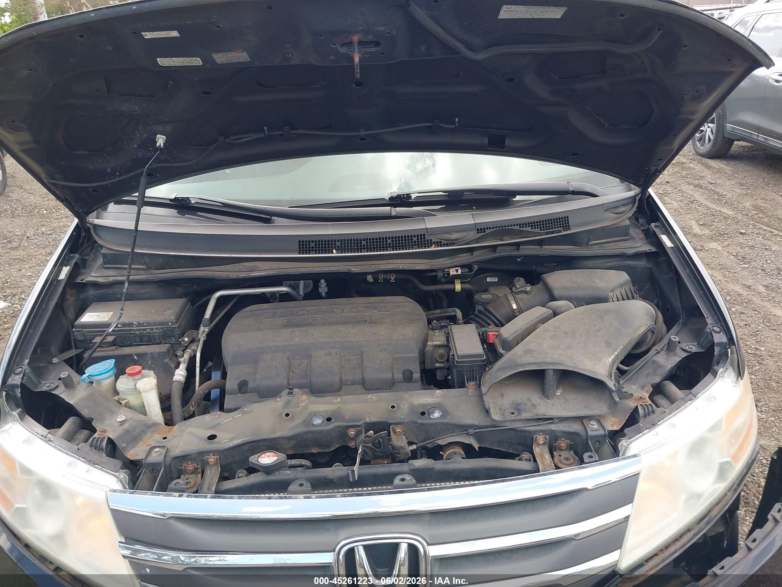 2013 Honda Odyssey Ex-l Black vin: 5FNRL5H6XDB016461