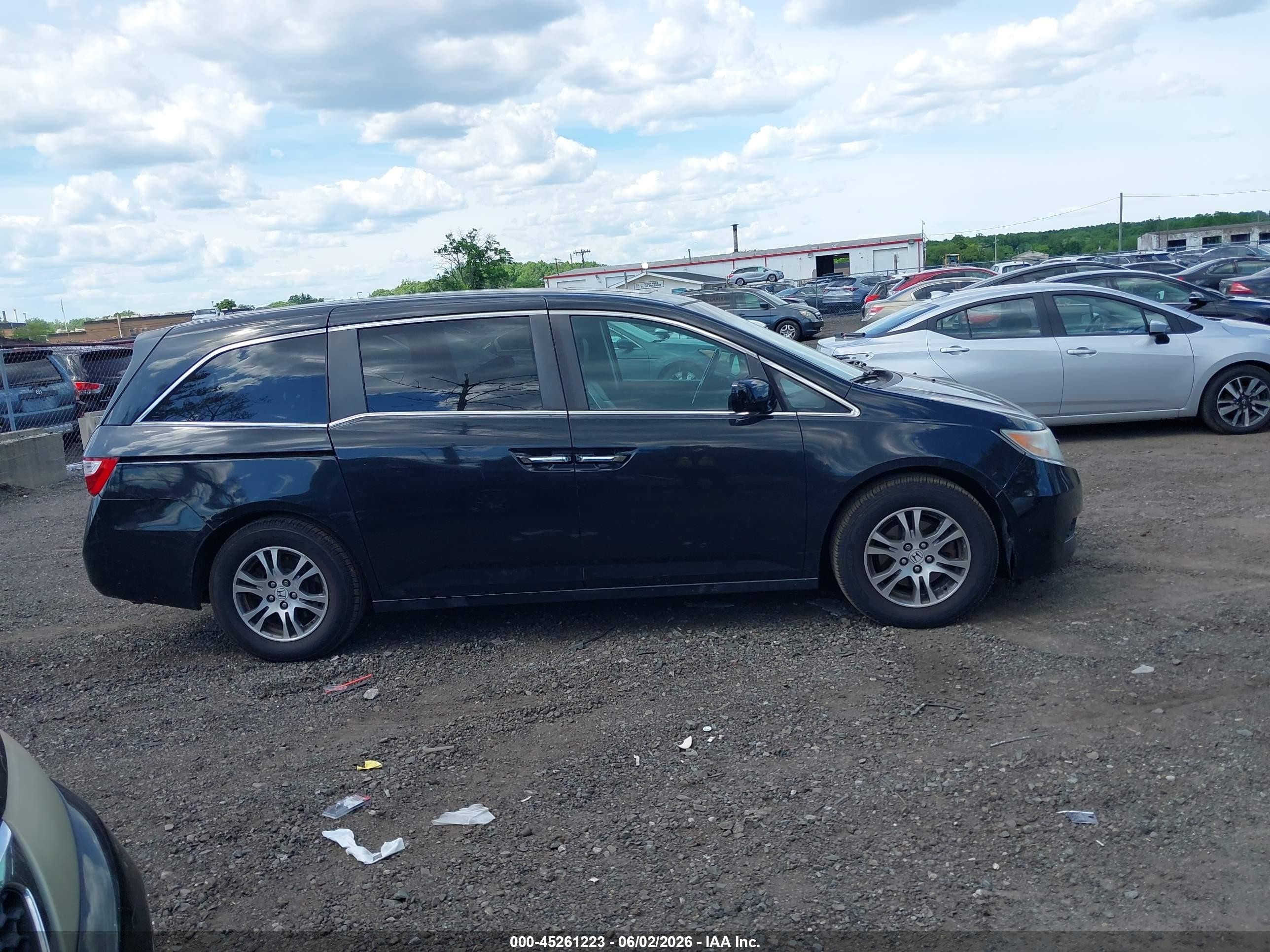 2013 Honda Odyssey Ex-l Black vin: 5FNRL5H6XDB016461