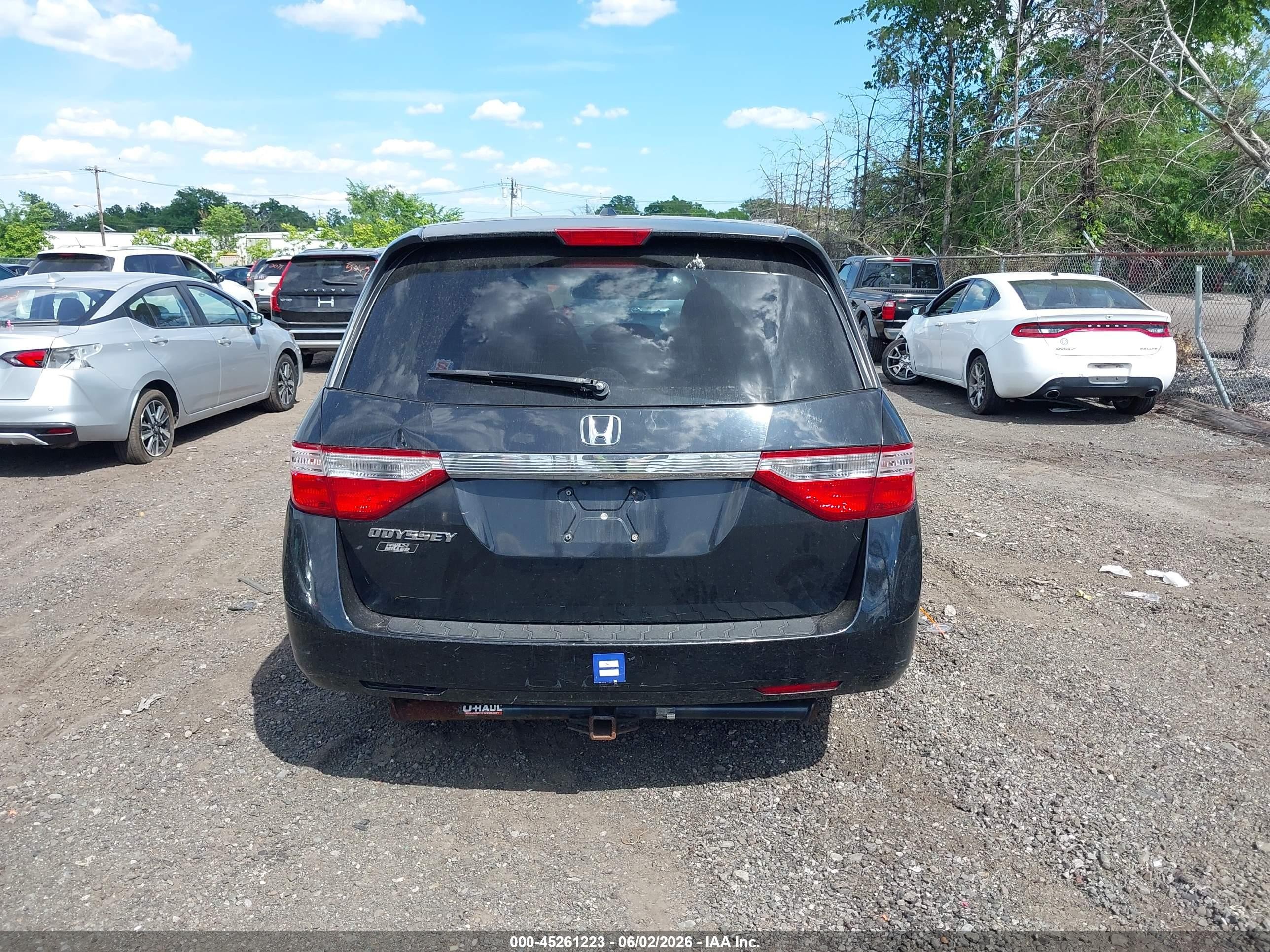 2013 Honda Odyssey Ex-l Black vin: 5FNRL5H6XDB016461
