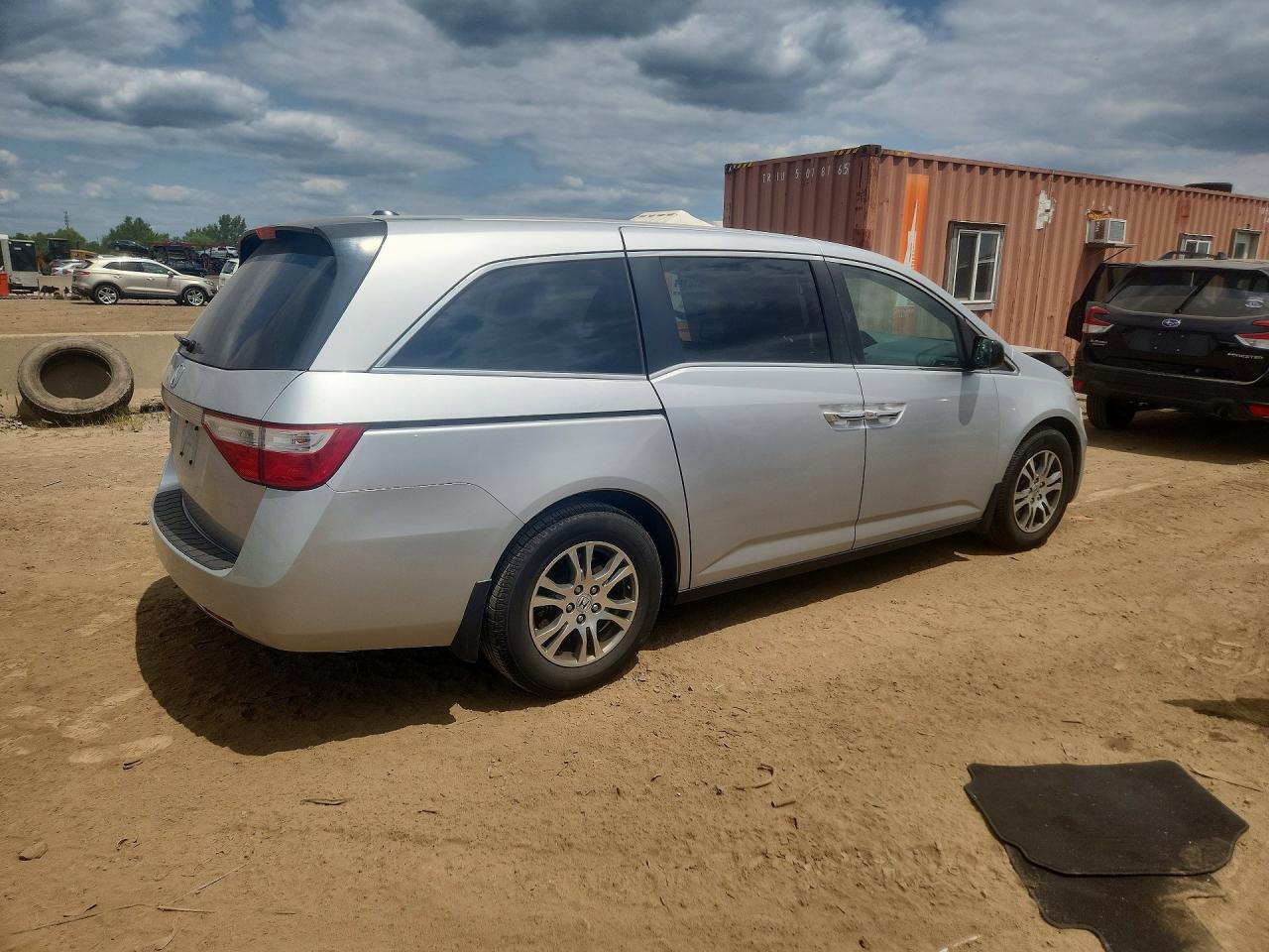 2013 Honda Odyssey Exl Silver vin: 5FNRL5H6XDB022048