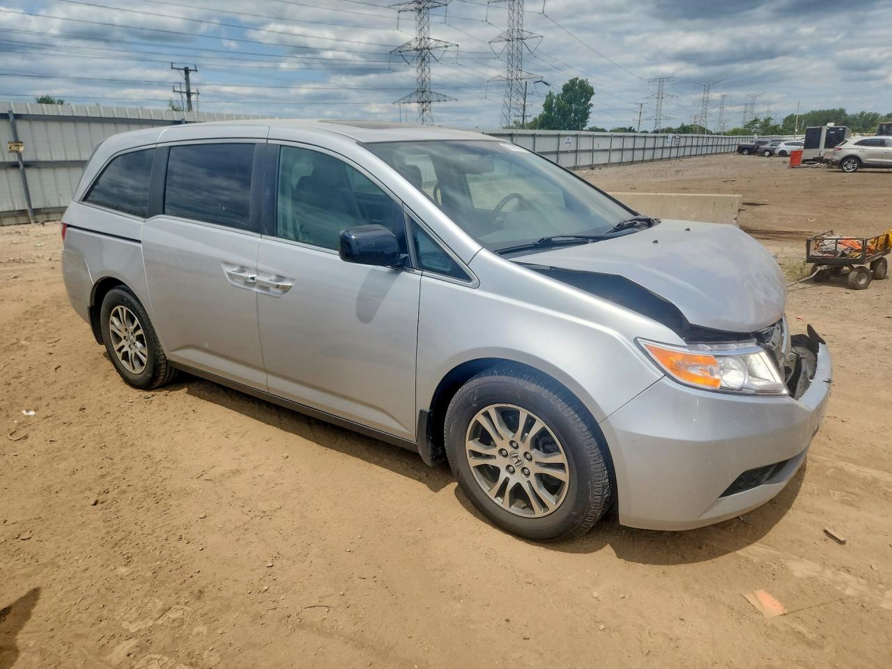 2013 Honda Odyssey Exl Silver vin: 5FNRL5H6XDB022048