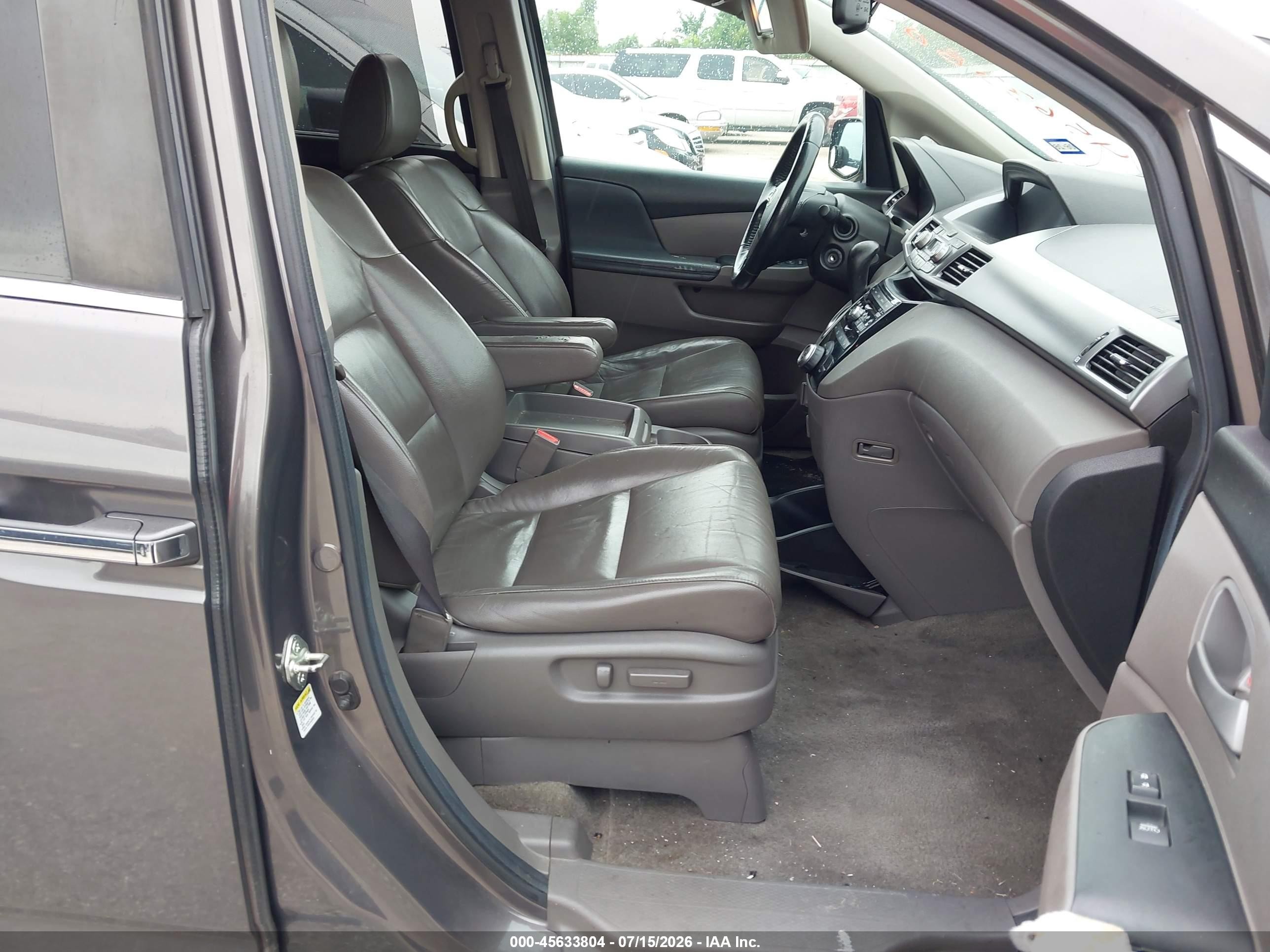 2013 Honda Odyssey Ex-l Gray vin: 5FNRL5H6XDB024544