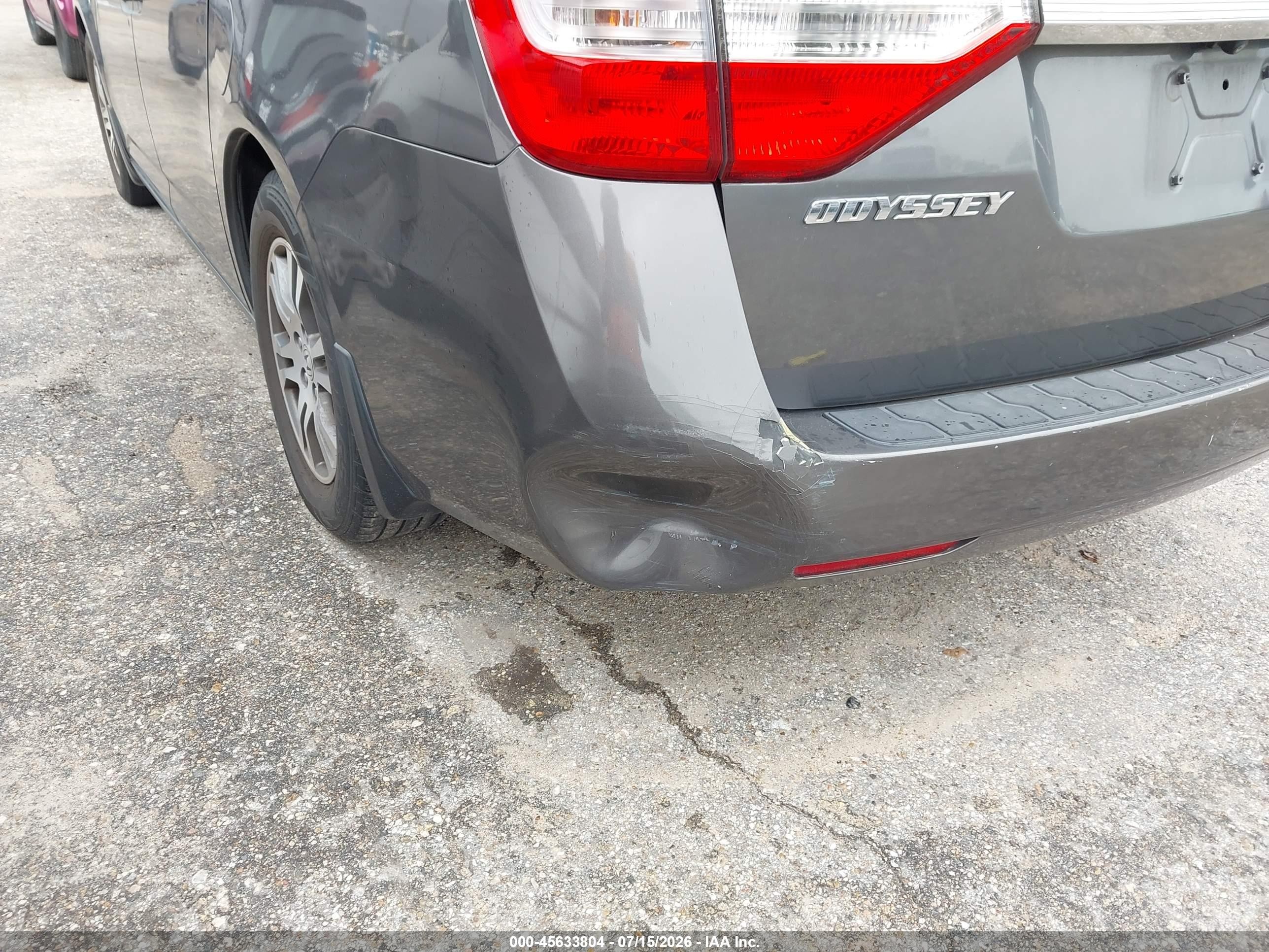 2013 Honda Odyssey Ex-l Gray vin: 5FNRL5H6XDB024544