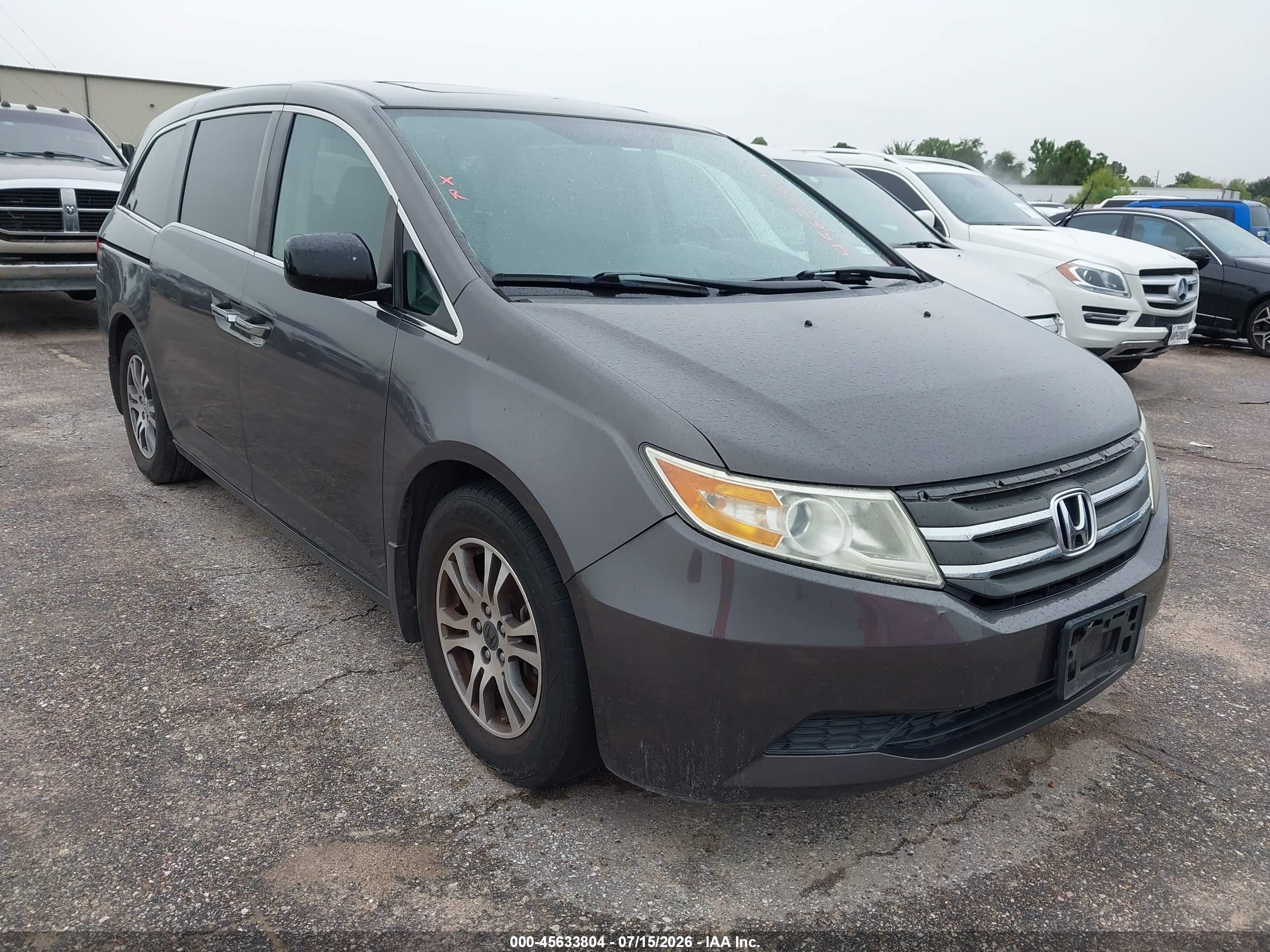 2013 Honda Odyssey Ex-l Gray vin: 5FNRL5H6XDB024544