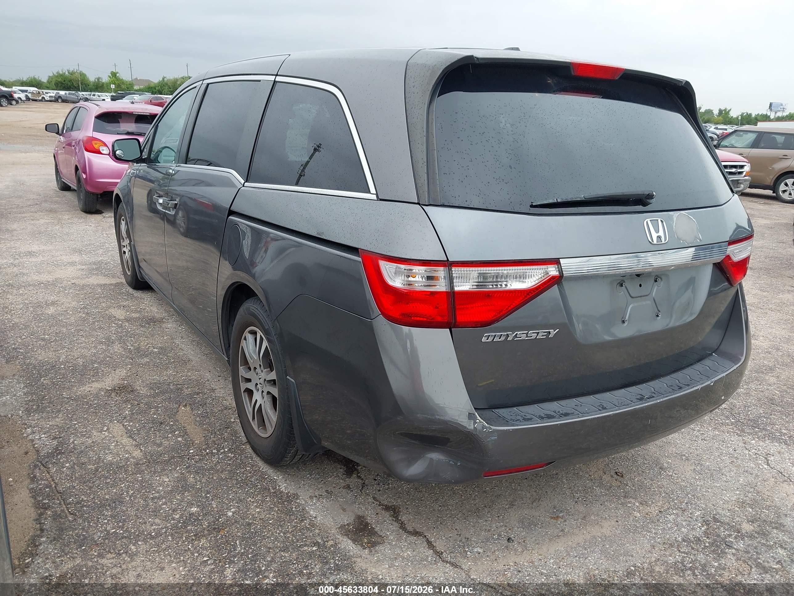 2013 Honda Odyssey Ex-l Gray vin: 5FNRL5H6XDB024544