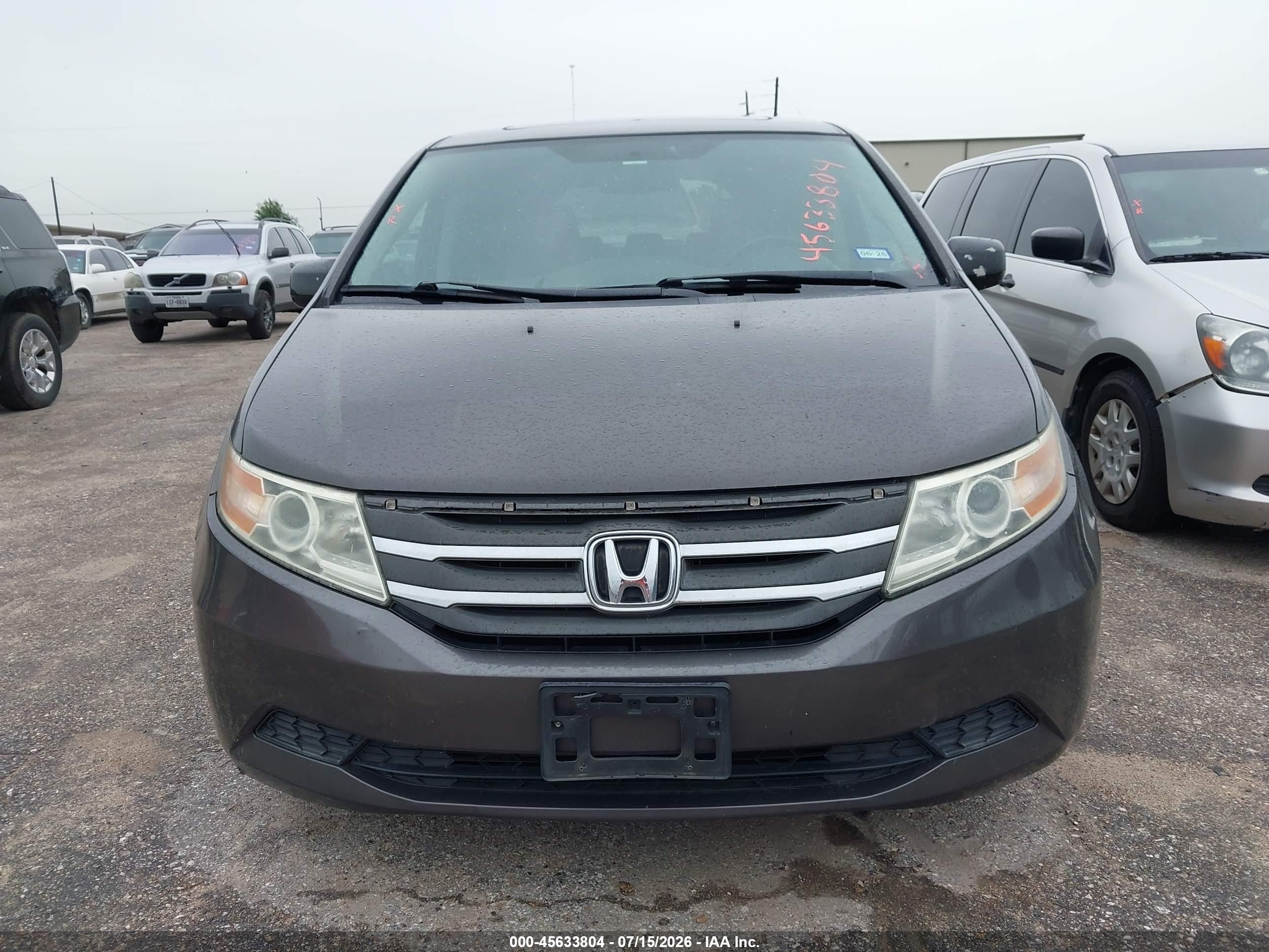 2013 Honda Odyssey Ex-l Gray vin: 5FNRL5H6XDB024544
