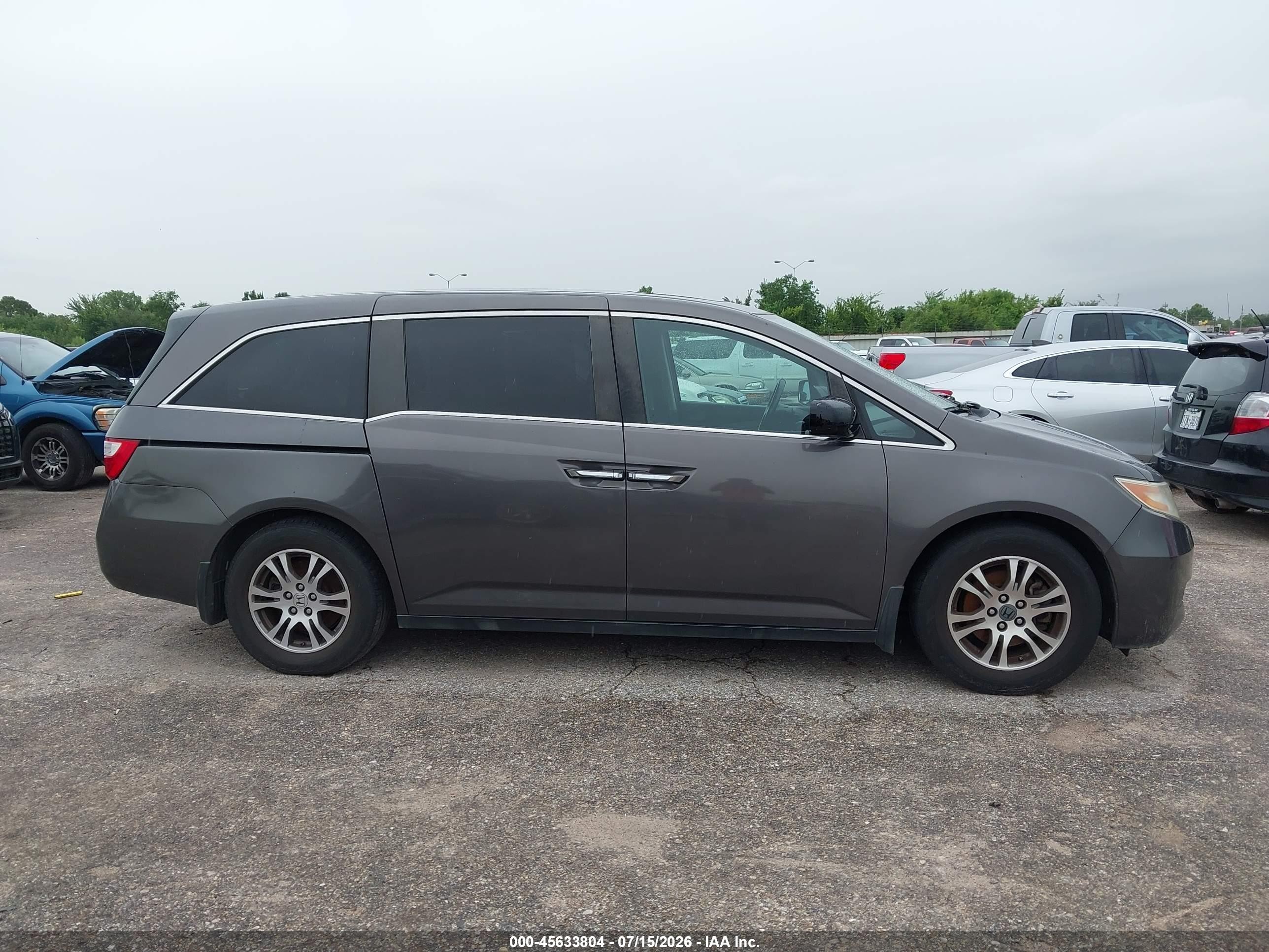 2013 Honda Odyssey Ex-l Gray vin: 5FNRL5H6XDB024544