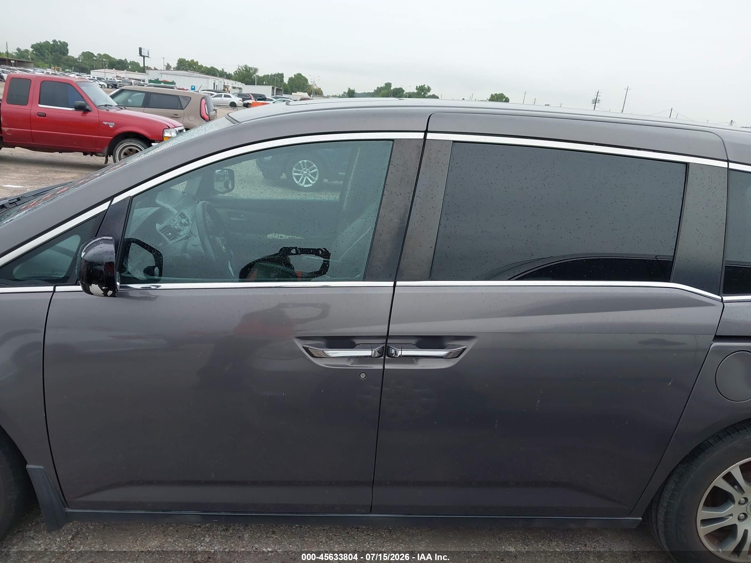 2013 Honda Odyssey Ex-l Gray vin: 5FNRL5H6XDB024544