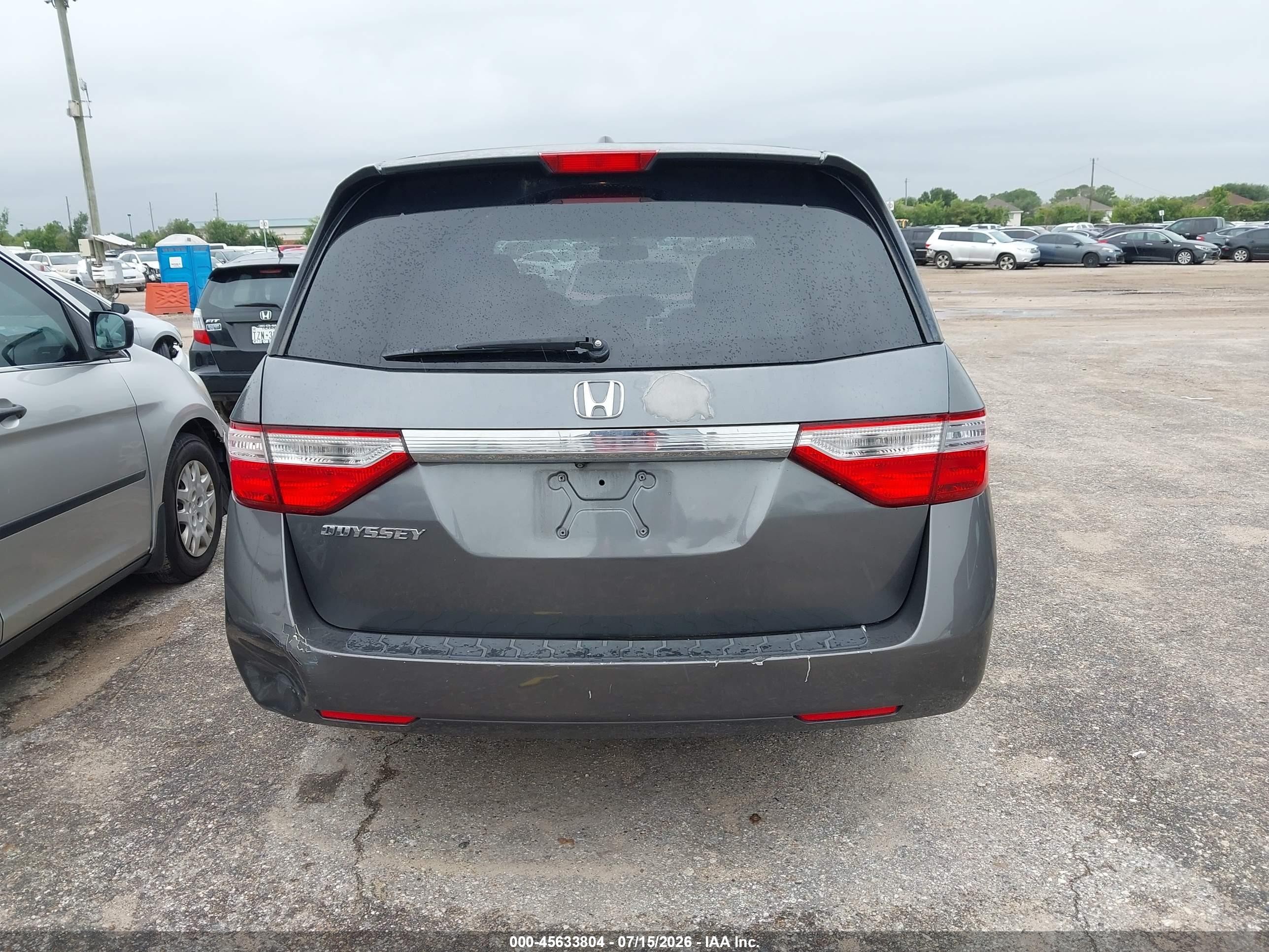 2013 Honda Odyssey Ex-l Gray vin: 5FNRL5H6XDB024544