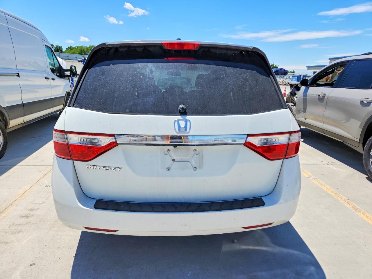2013 Honda Odyssey Exl White vin: 5FNRL5H6XDB043000