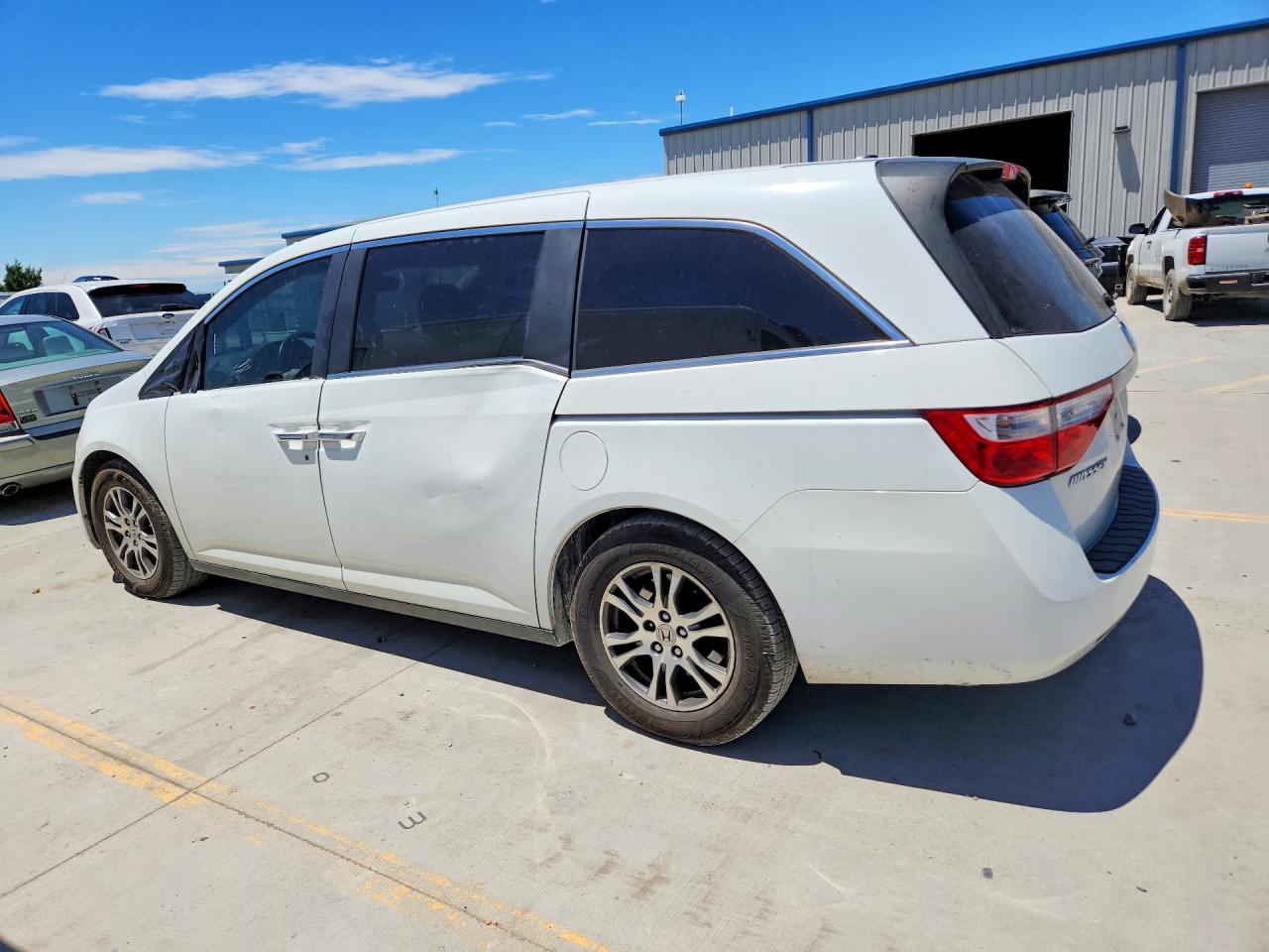 2013 Honda Odyssey Exl White vin: 5FNRL5H6XDB043000