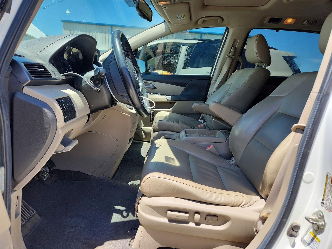 2013 Honda Odyssey Exl White vin: 5FNRL5H6XDB043000