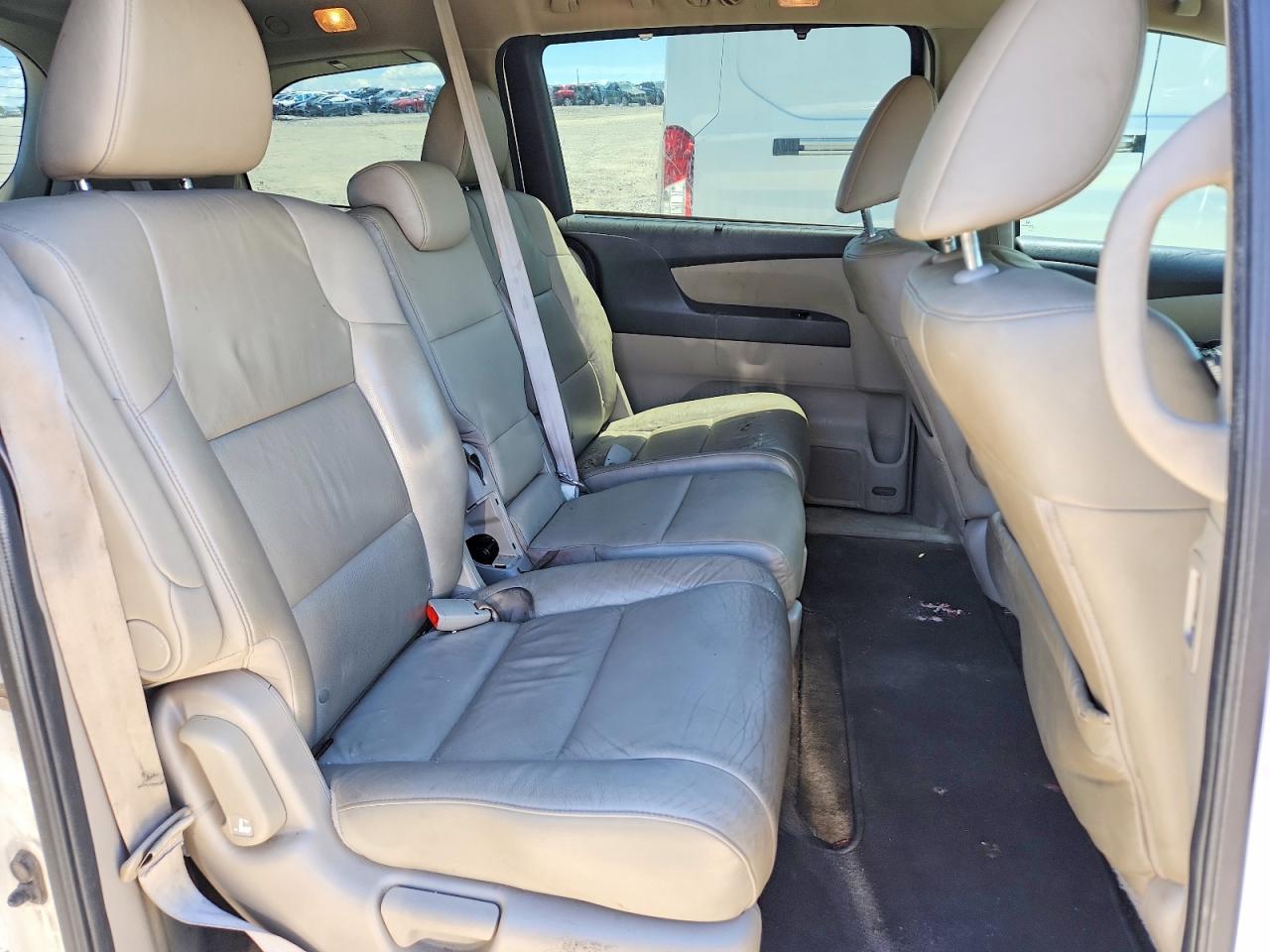 2013 Honda Odyssey Exl White vin: 5FNRL5H6XDB043000