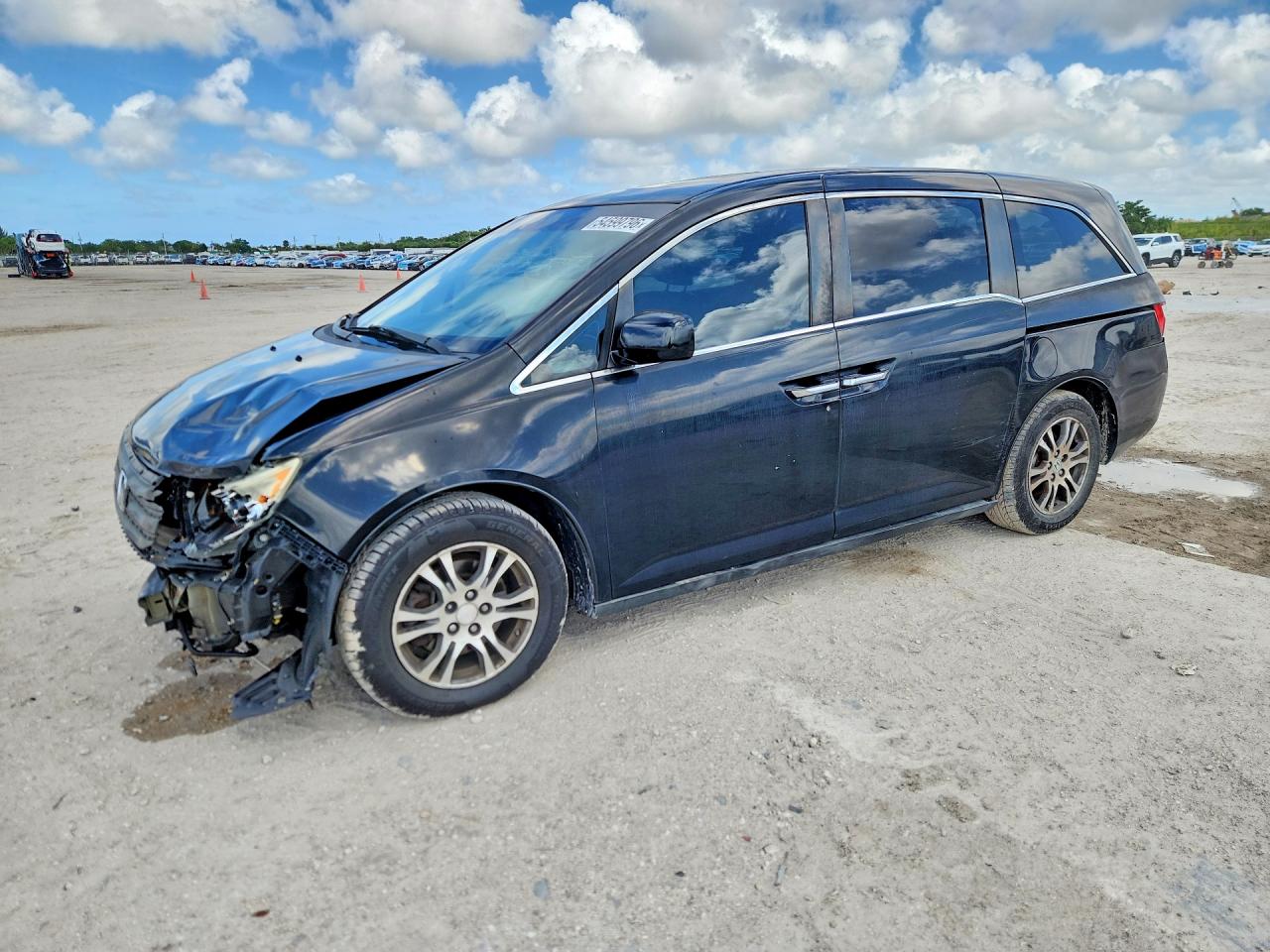 2013 Honda Odyssey Exl Black vin: 5FNRL5H6XDB052361