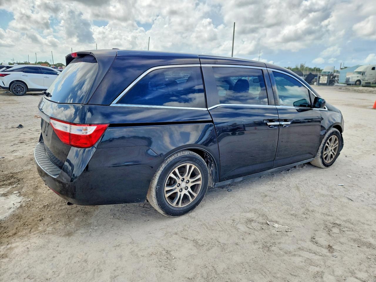 2013 Honda Odyssey Exl Black vin: 5FNRL5H6XDB052361
