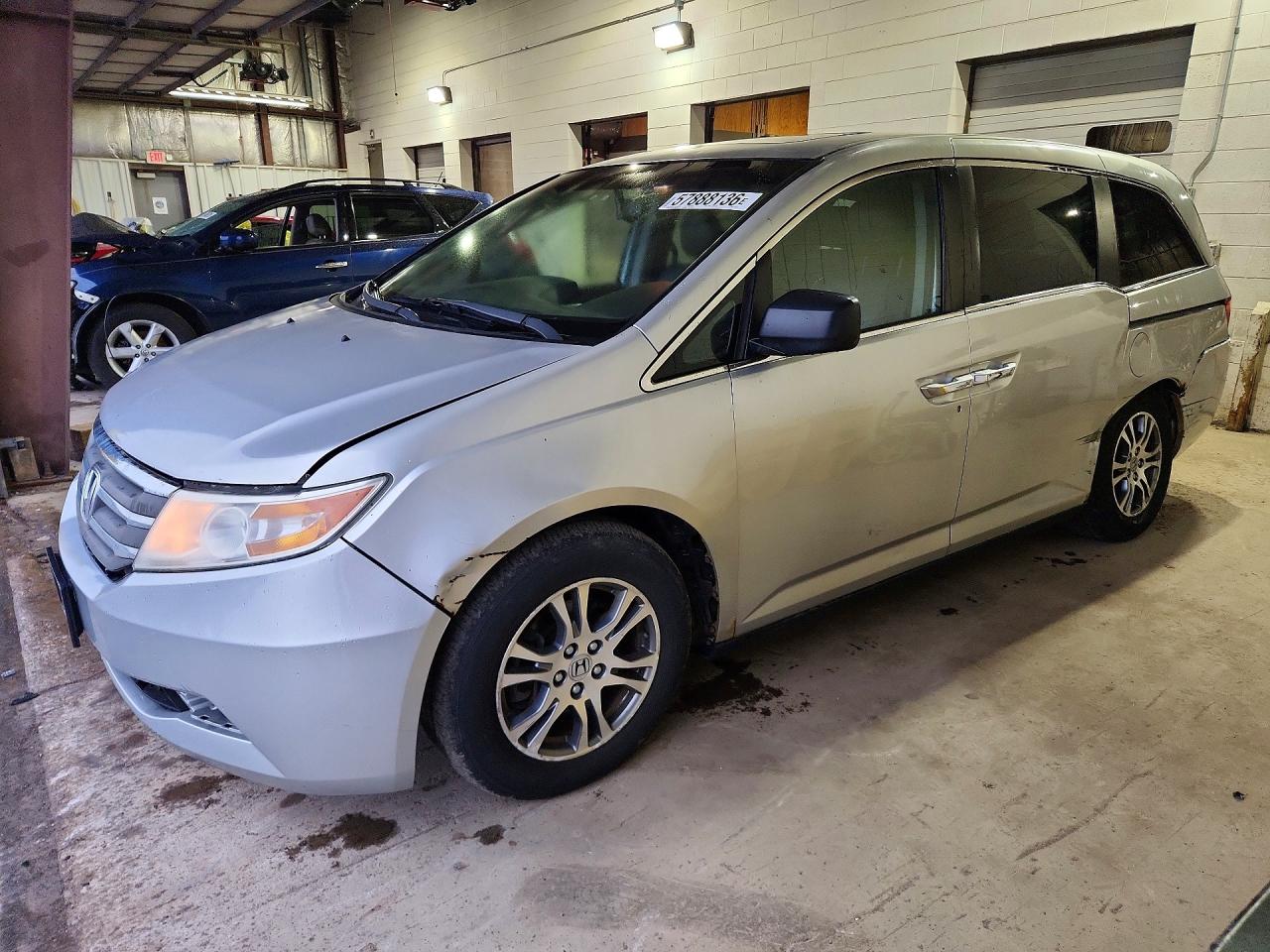 2013 Honda Odyssey Exl Gray vin: 5FNRL5H6XDB053588
