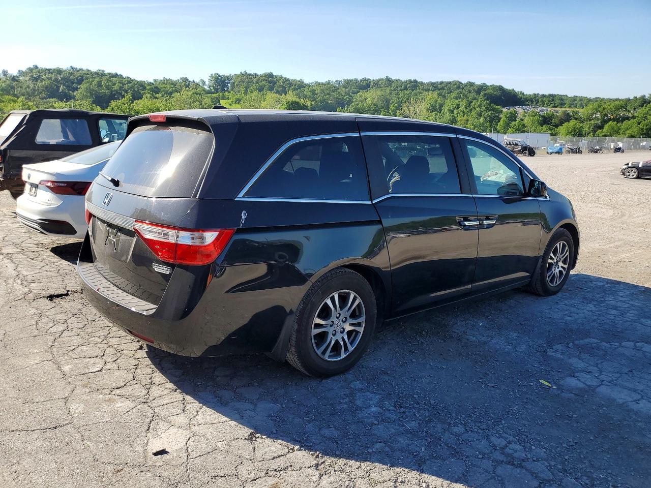 2013 Honda Odyssey Exl Black vin: 5FNRL5H6XDB060279