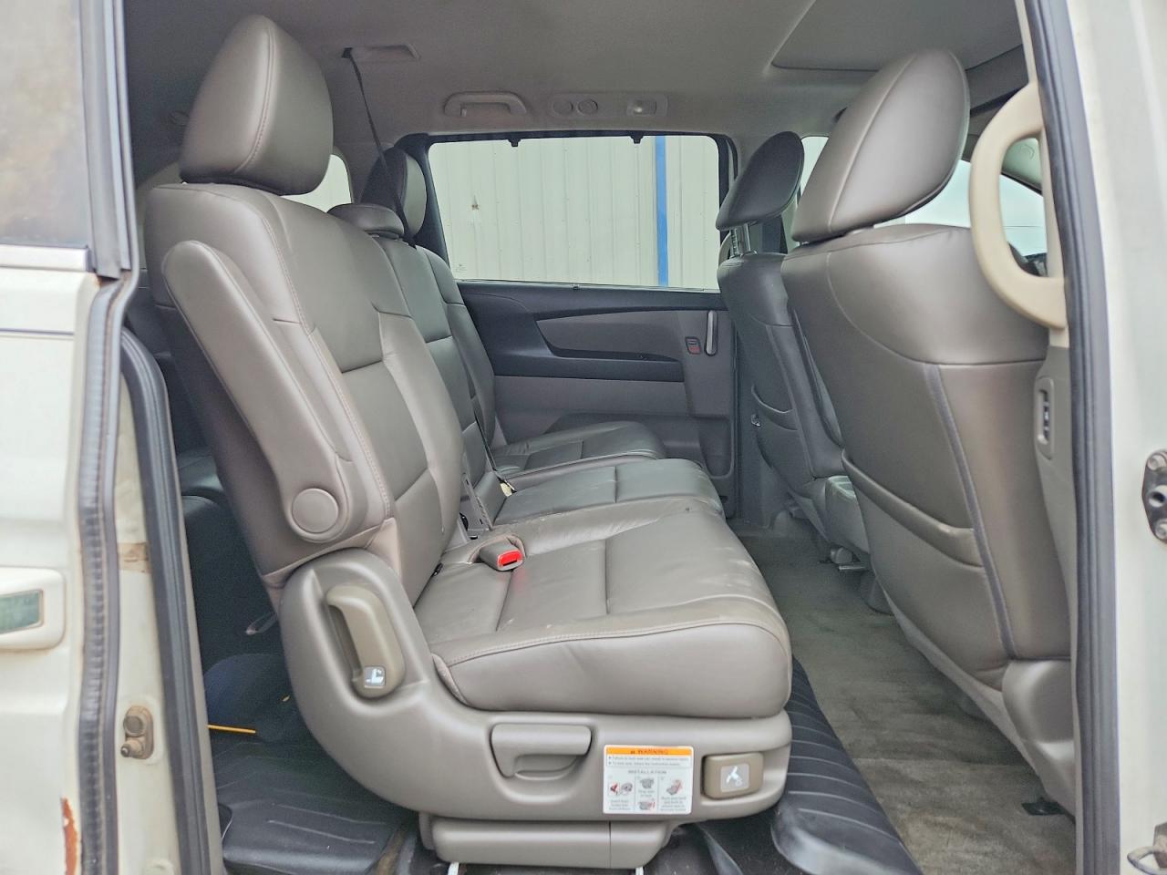 2013 Honda Odyssey Exl White vin: 5FNRL5H6XDB060394