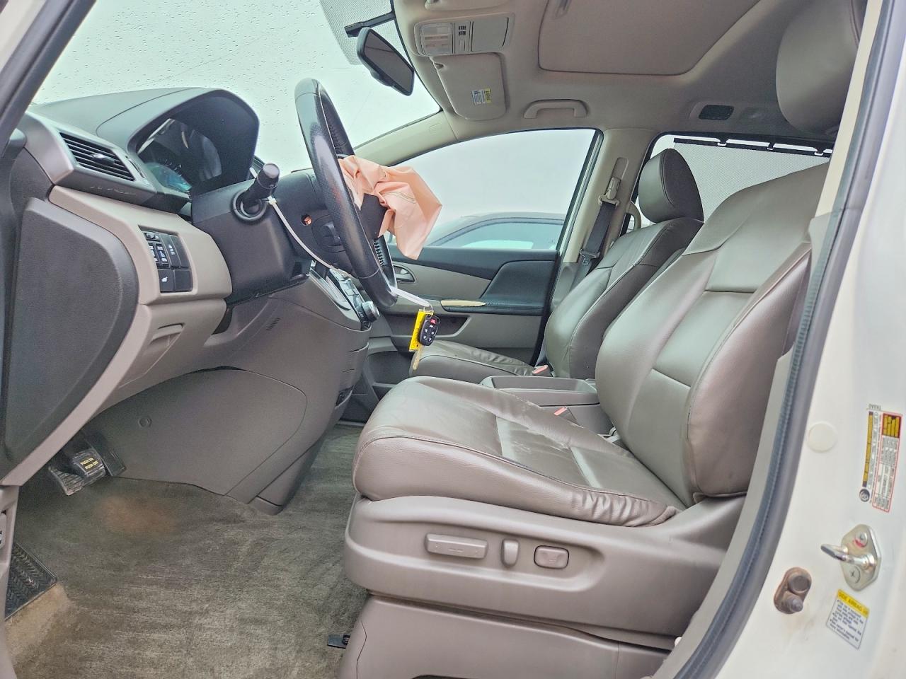 2013 Honda Odyssey Exl White vin: 5FNRL5H6XDB060394