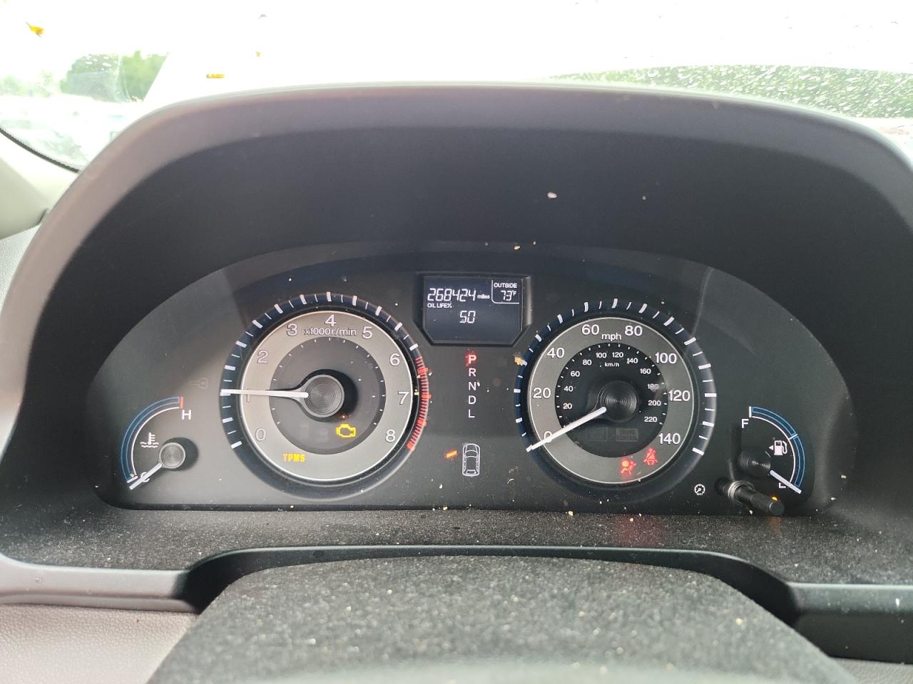2013 Honda Odyssey Exl White vin: 5FNRL5H6XDB060394 Damage: Warning Light - Engine, On, Unacceptable
