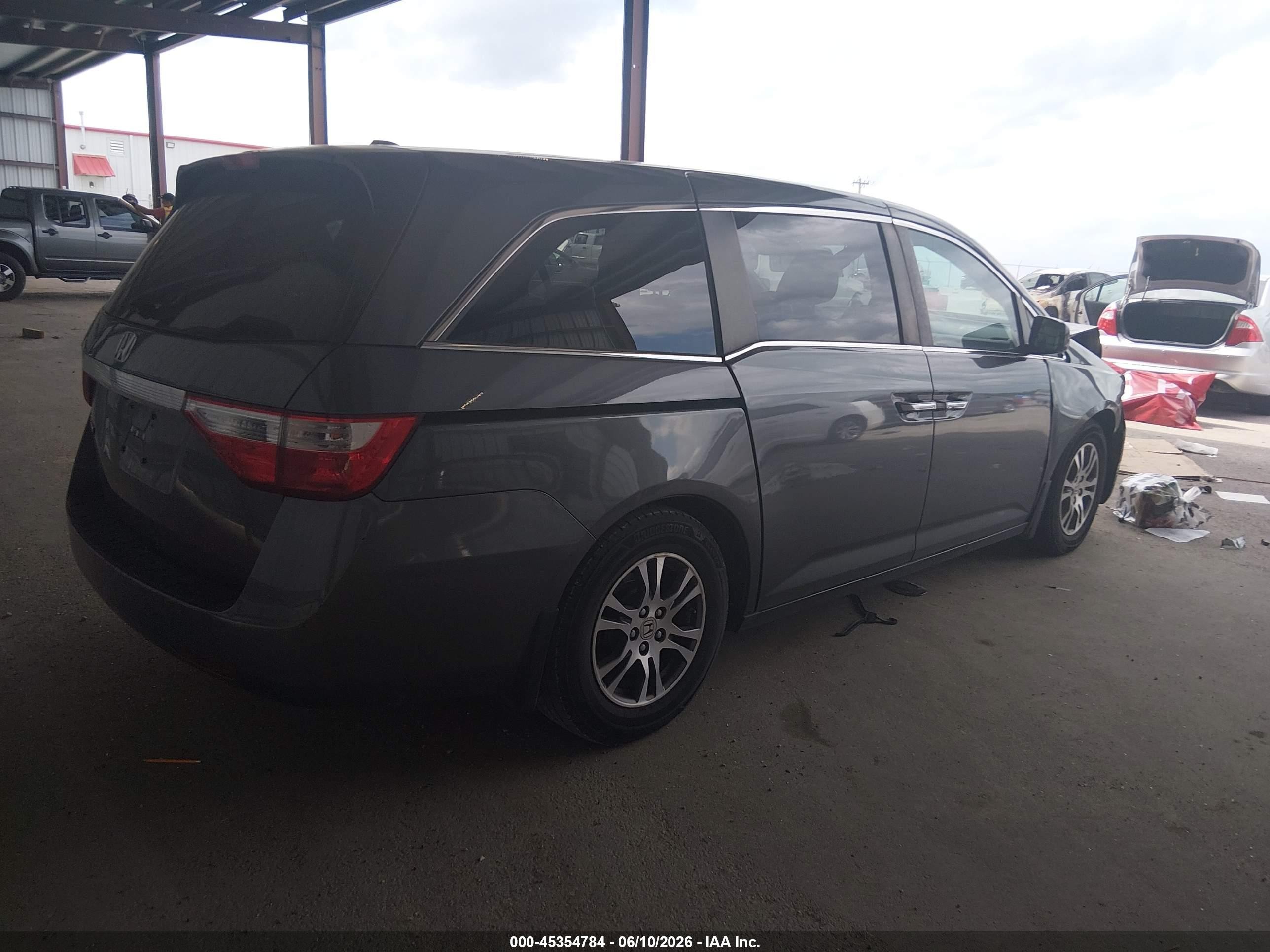 2013 Honda Odyssey Ex-l Black vin: 5FNRL5H6XDB063909
