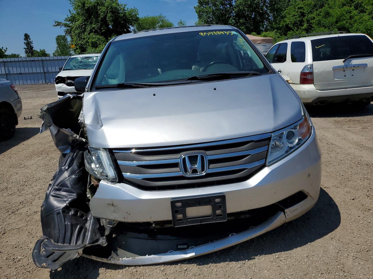 2013 Honda Odyssey Exl Silver vin: 5FNRL5H6XDB506480
