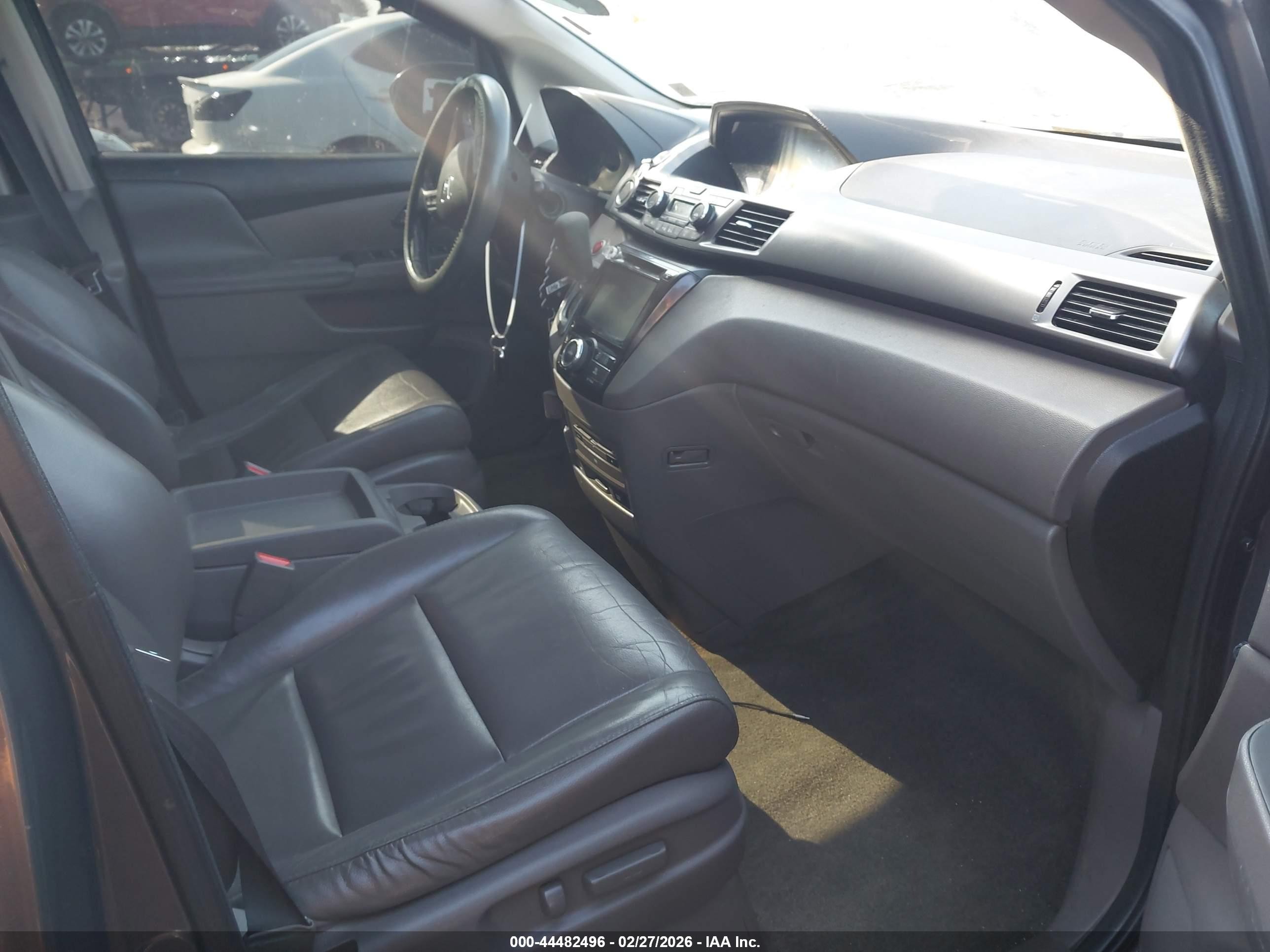 2014 Honda Odyssey Ex-l Gray vin: 5FNRL5H6XEB017398