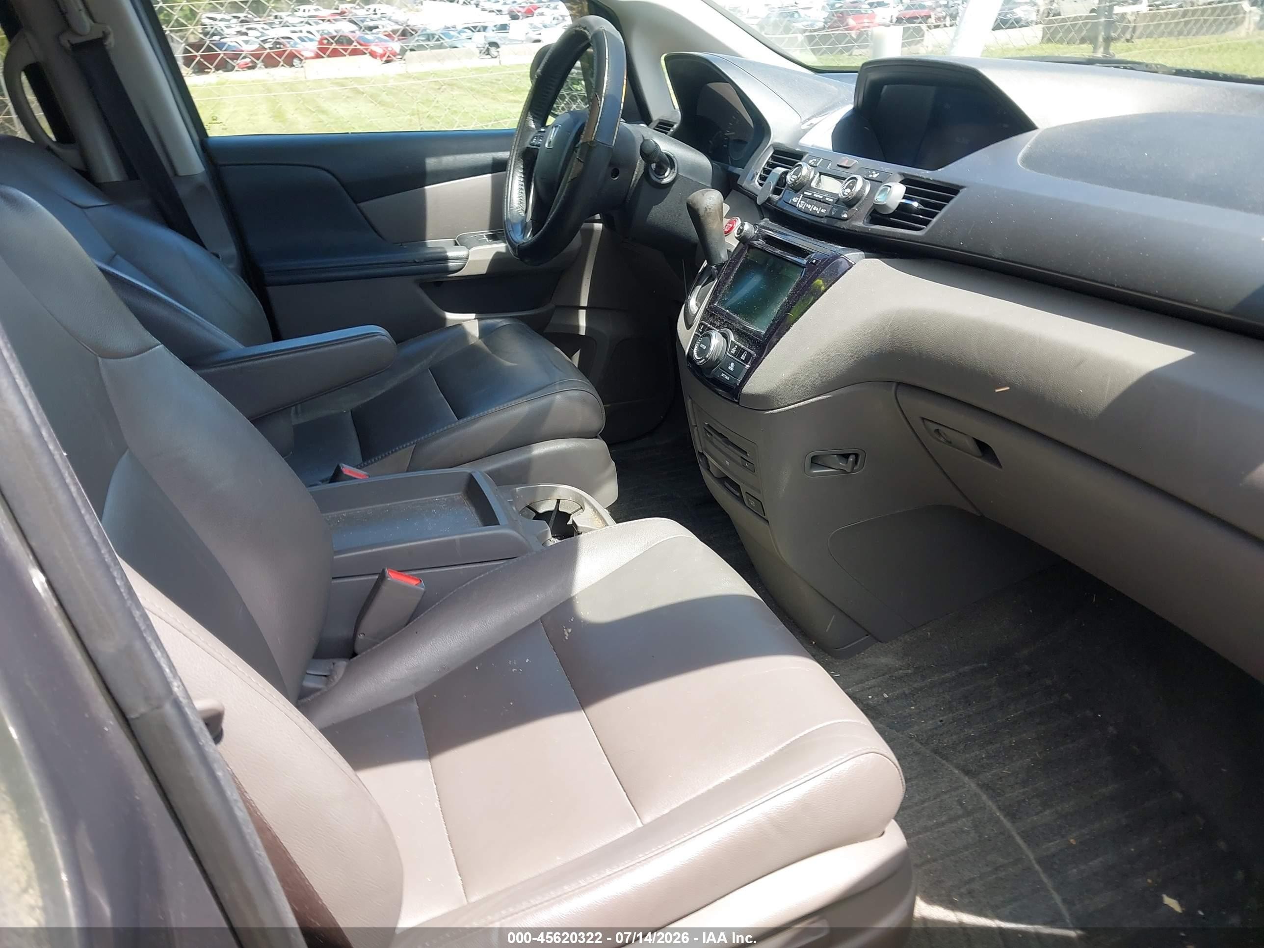 2014 Honda Odyssey Ex-l Gray vin: 5FNRL5H6XEB020429