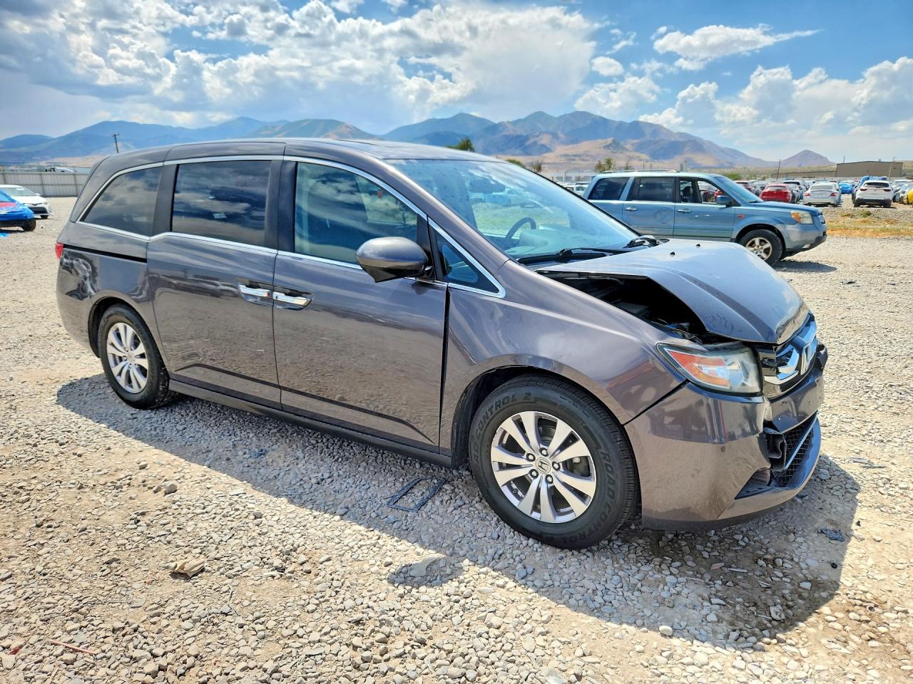 2014 Honda Odyssey Exl Gray vin: 5FNRL5H6XEB020530