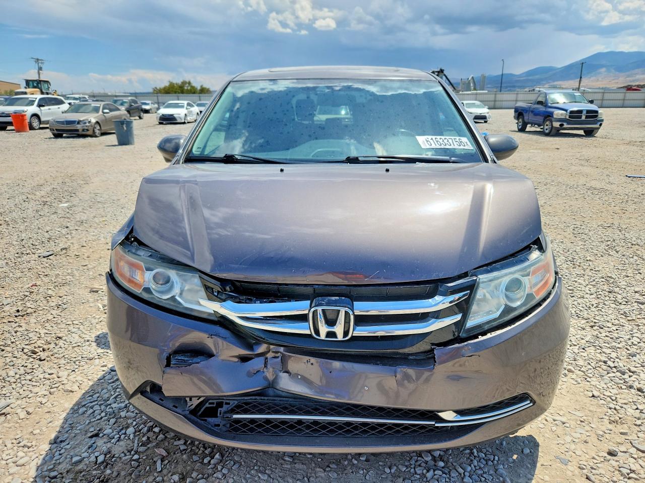 2014 Honda Odyssey Exl Gray vin: 5FNRL5H6XEB020530