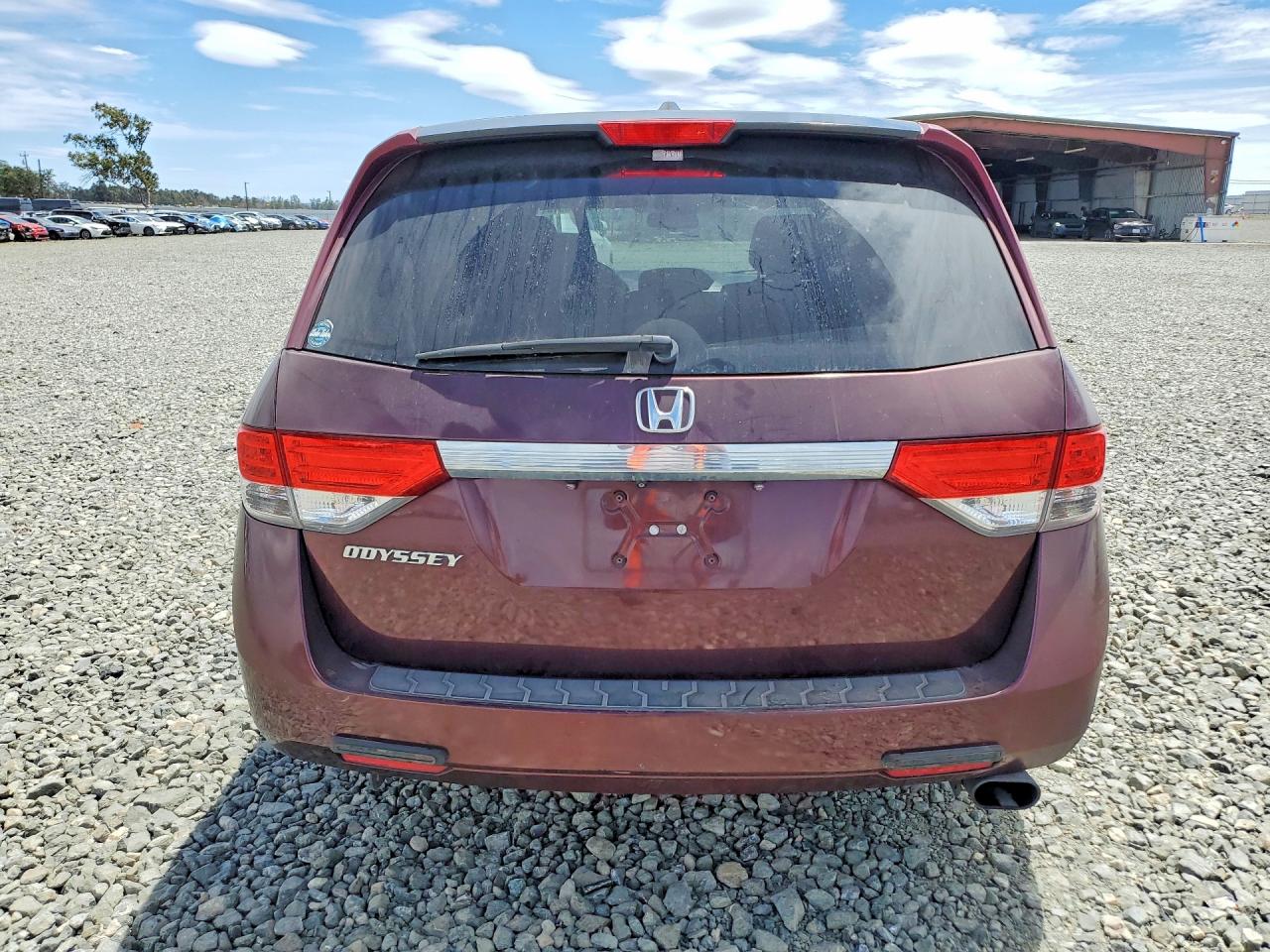 2014 Honda Odyssey Exl Maroon vin: 5FNRL5H6XEB022813