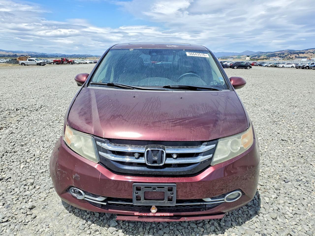 2014 Honda Odyssey Exl Maroon vin: 5FNRL5H6XEB022813