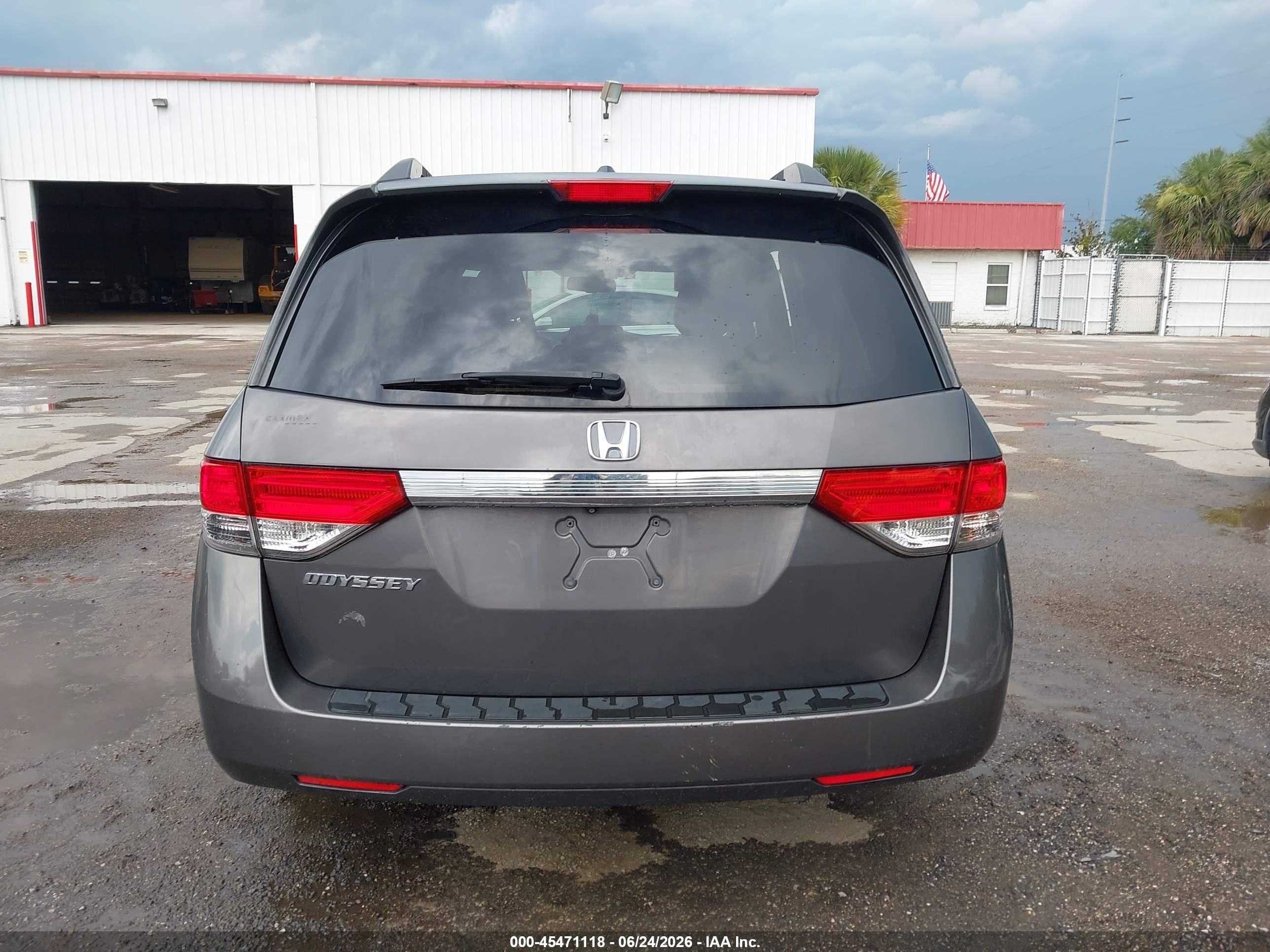 2014 Honda Odyssey Ex-l Gray vin: 5FNRL5H6XEB022925