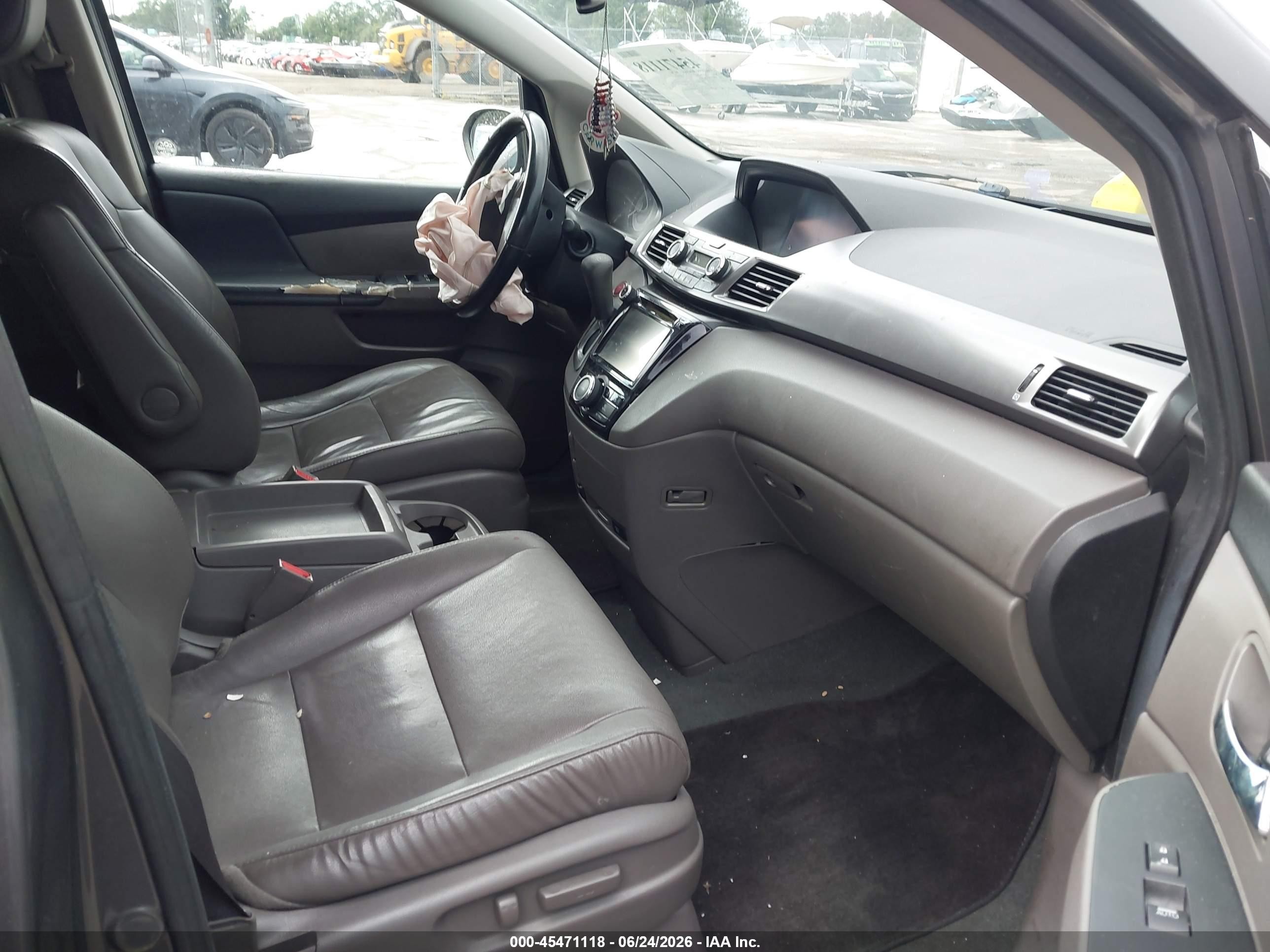 2014 Honda Odyssey Ex-l Gray vin: 5FNRL5H6XEB022925