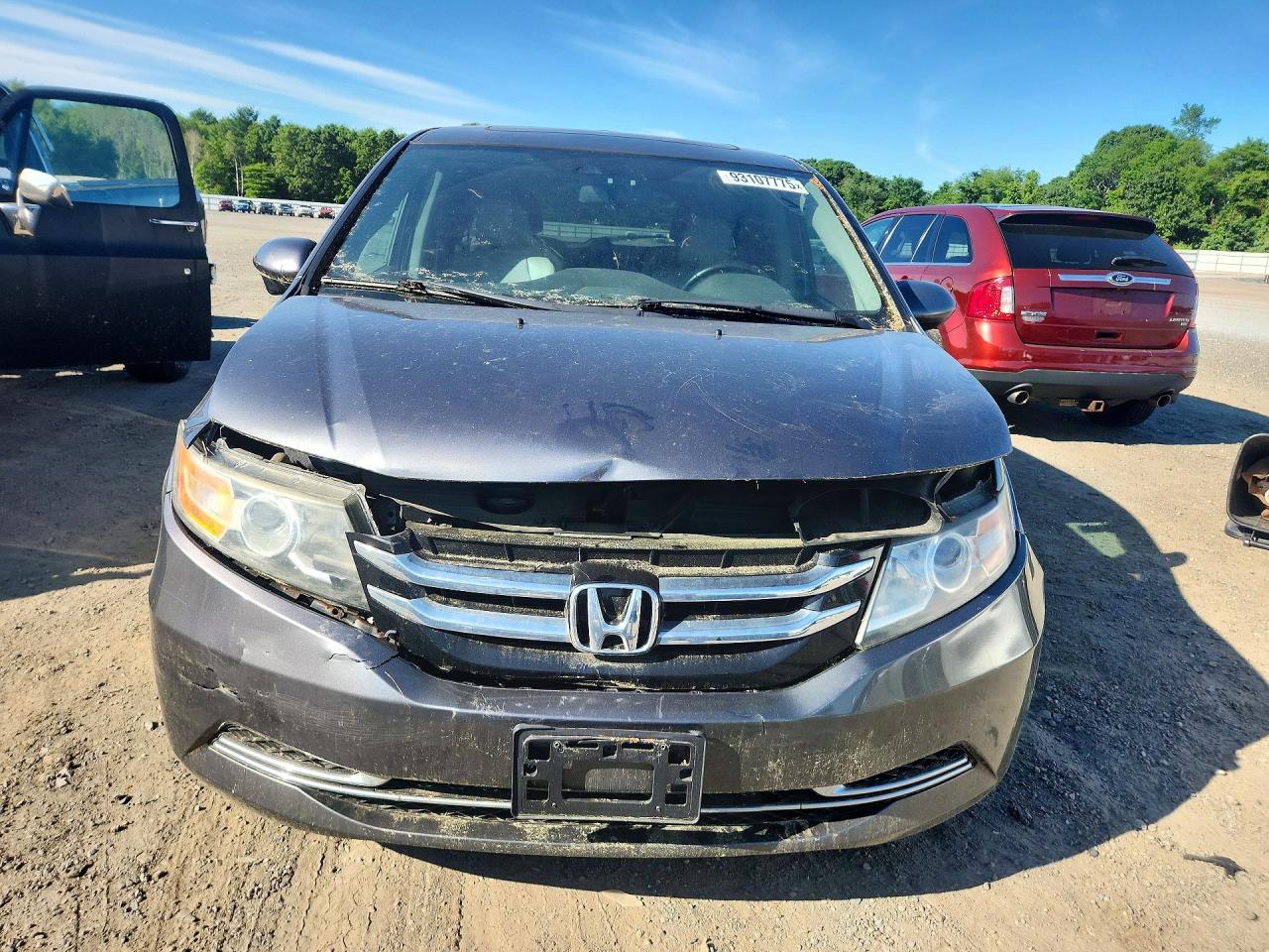 2014 Honda Odyssey Exl Silver vin: 5FNRL5H6XEB045833