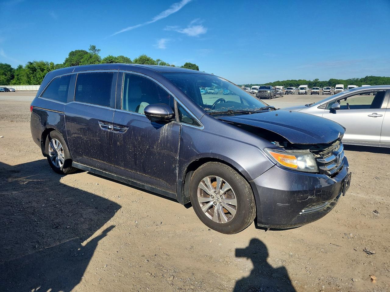 2014 Honda Odyssey Exl Silver vin: 5FNRL5H6XEB045833