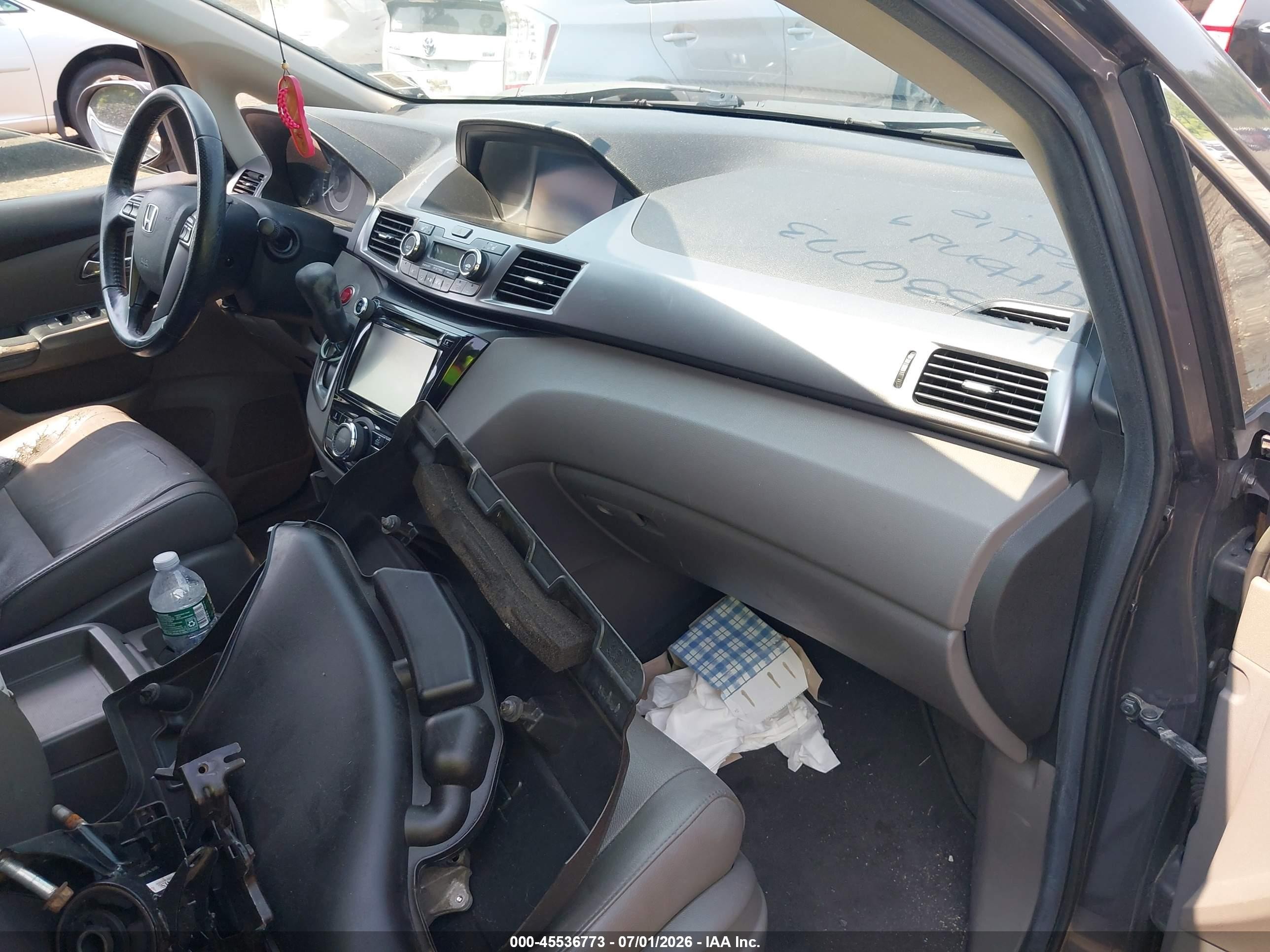 2014 Honda Odyssey Ex-l Gray vin: 5FNRL5H6XEB046058