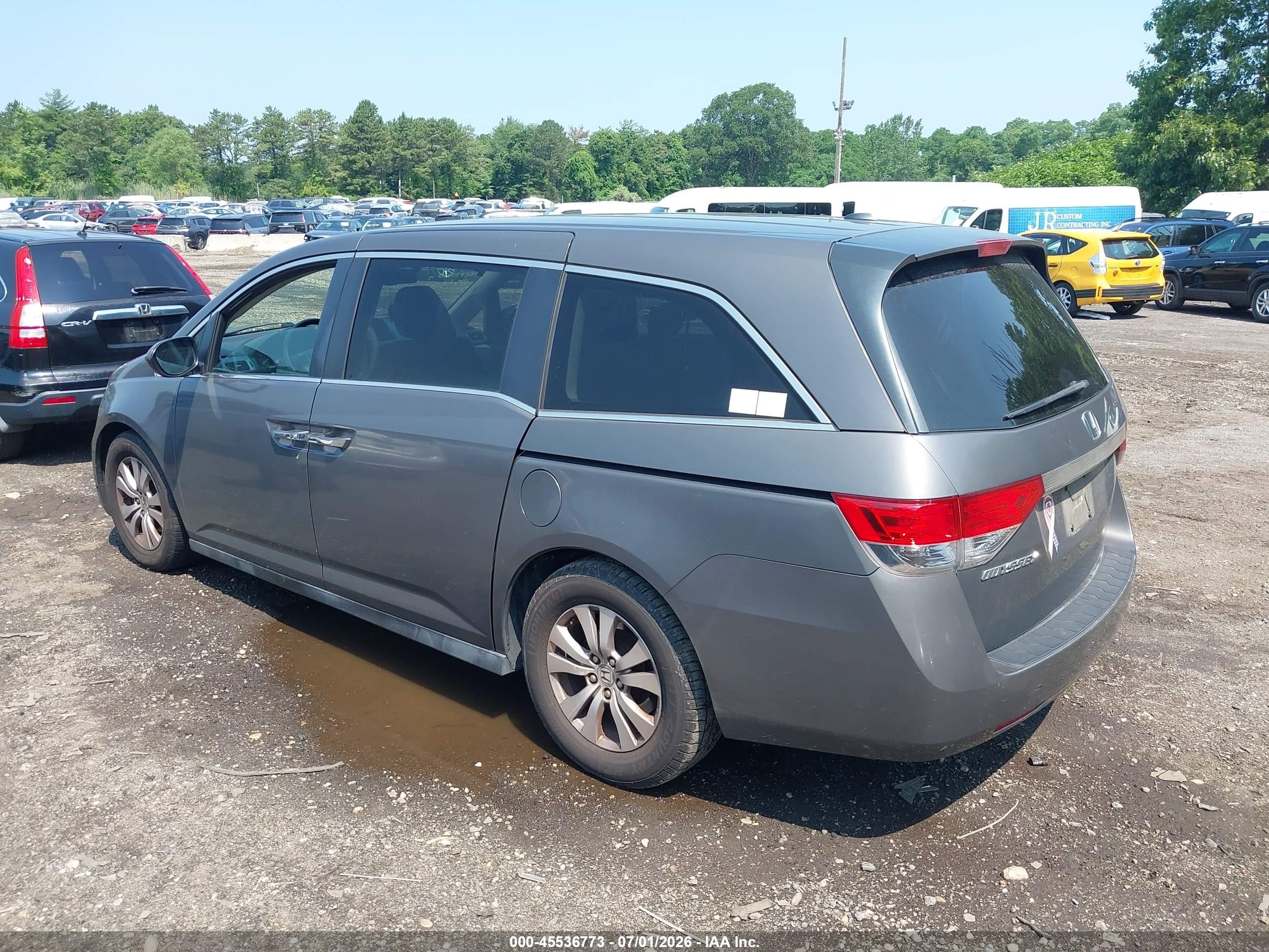 2014 Honda Odyssey Ex-l Gray vin: 5FNRL5H6XEB046058