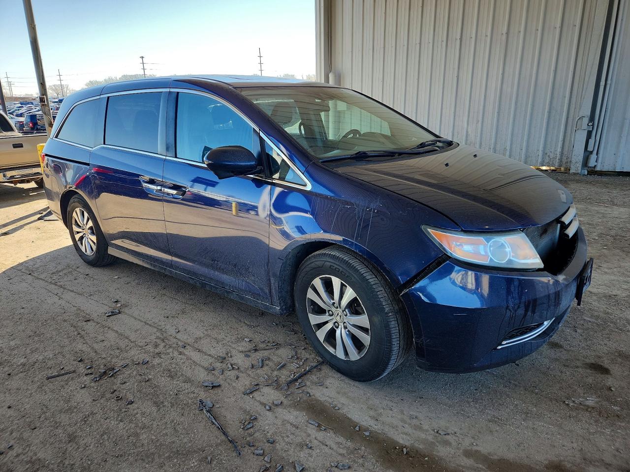 2014 Honda Odyssey Exl Blue vin: 5FNRL5H6XEB048957