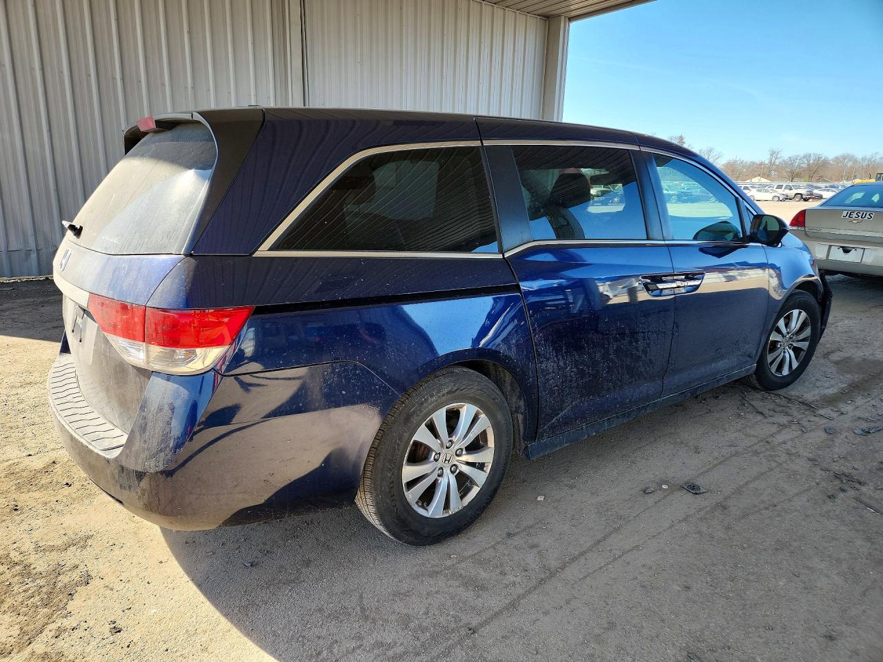 2014 Honda Odyssey Exl Blue vin: 5FNRL5H6XEB048957