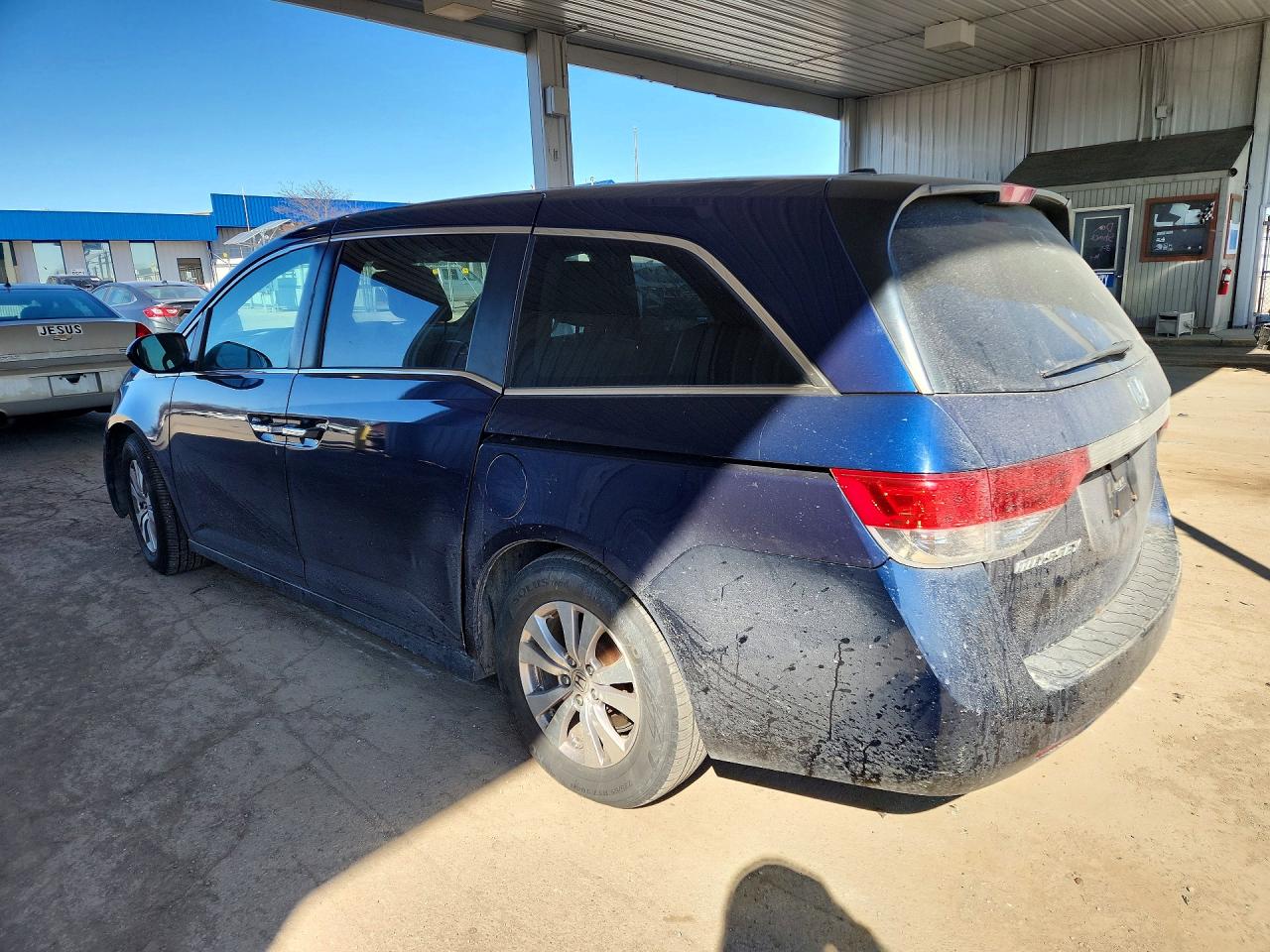2014 Honda Odyssey Exl Blue vin: 5FNRL5H6XEB048957