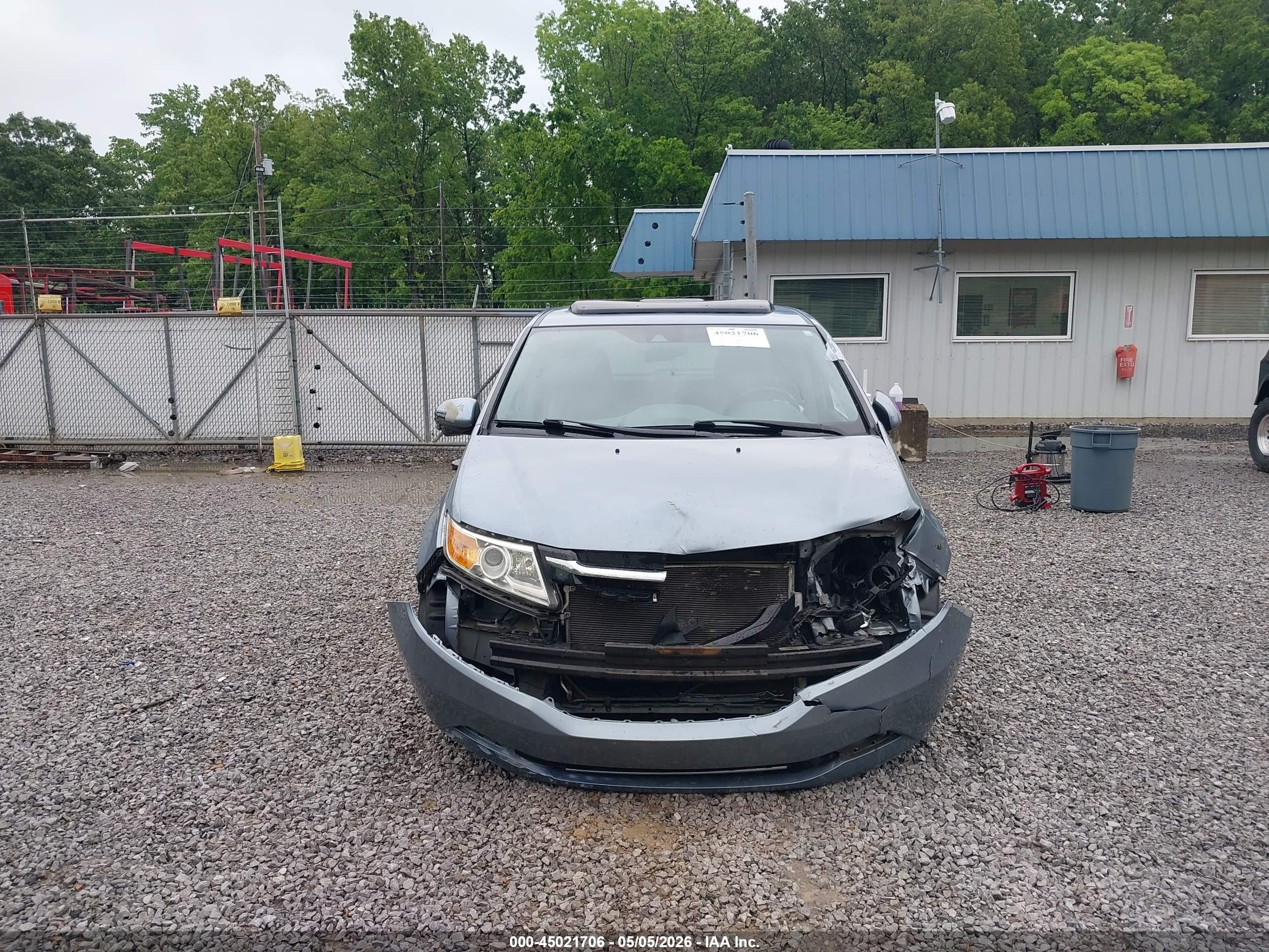 2014 Honda Odyssey Ex-l Blue vin: 5FNRL5H6XEB053219