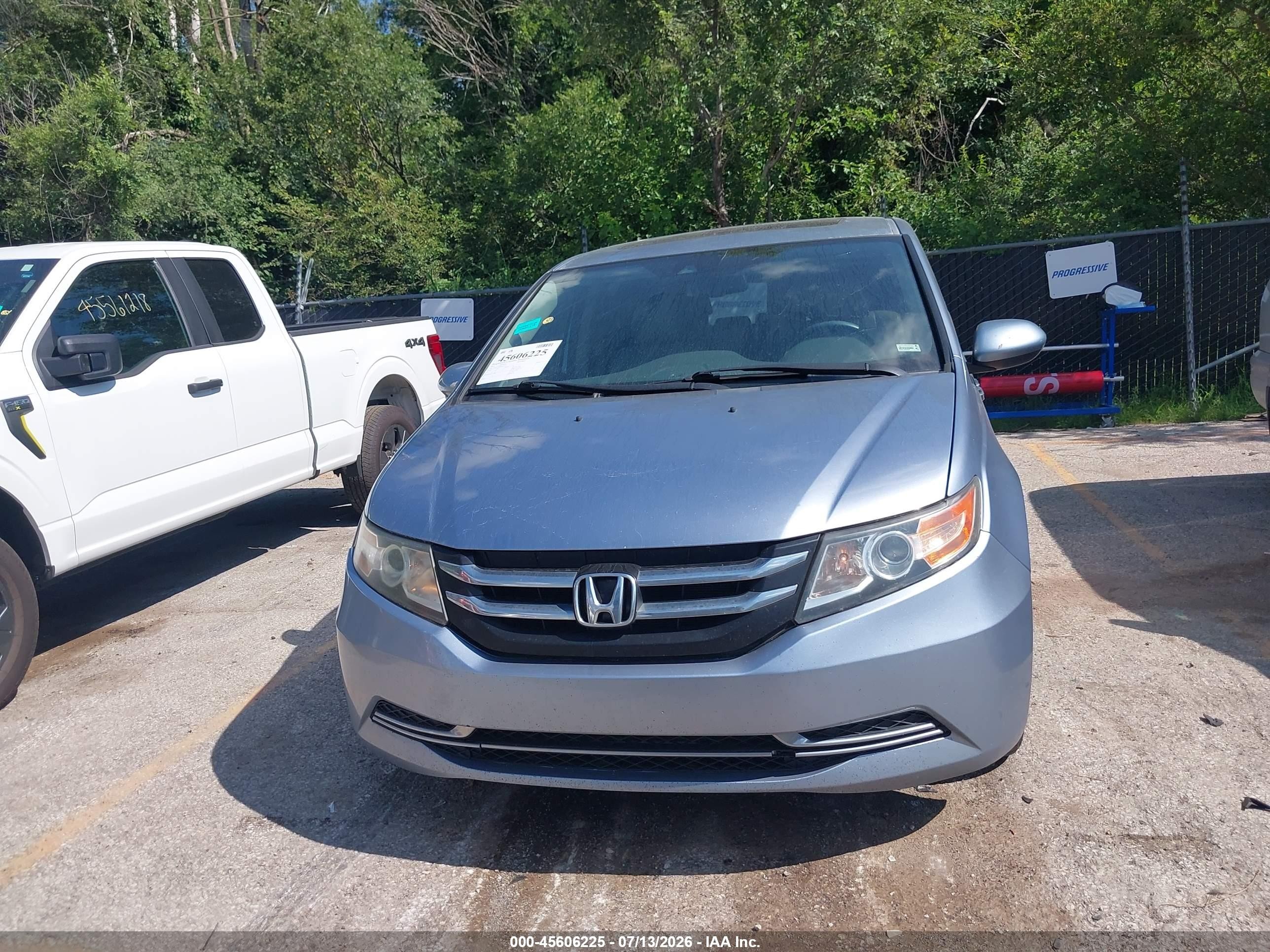 2014 Honda Odyssey Ex-l Blue vin: 5FNRL5H6XEB053222