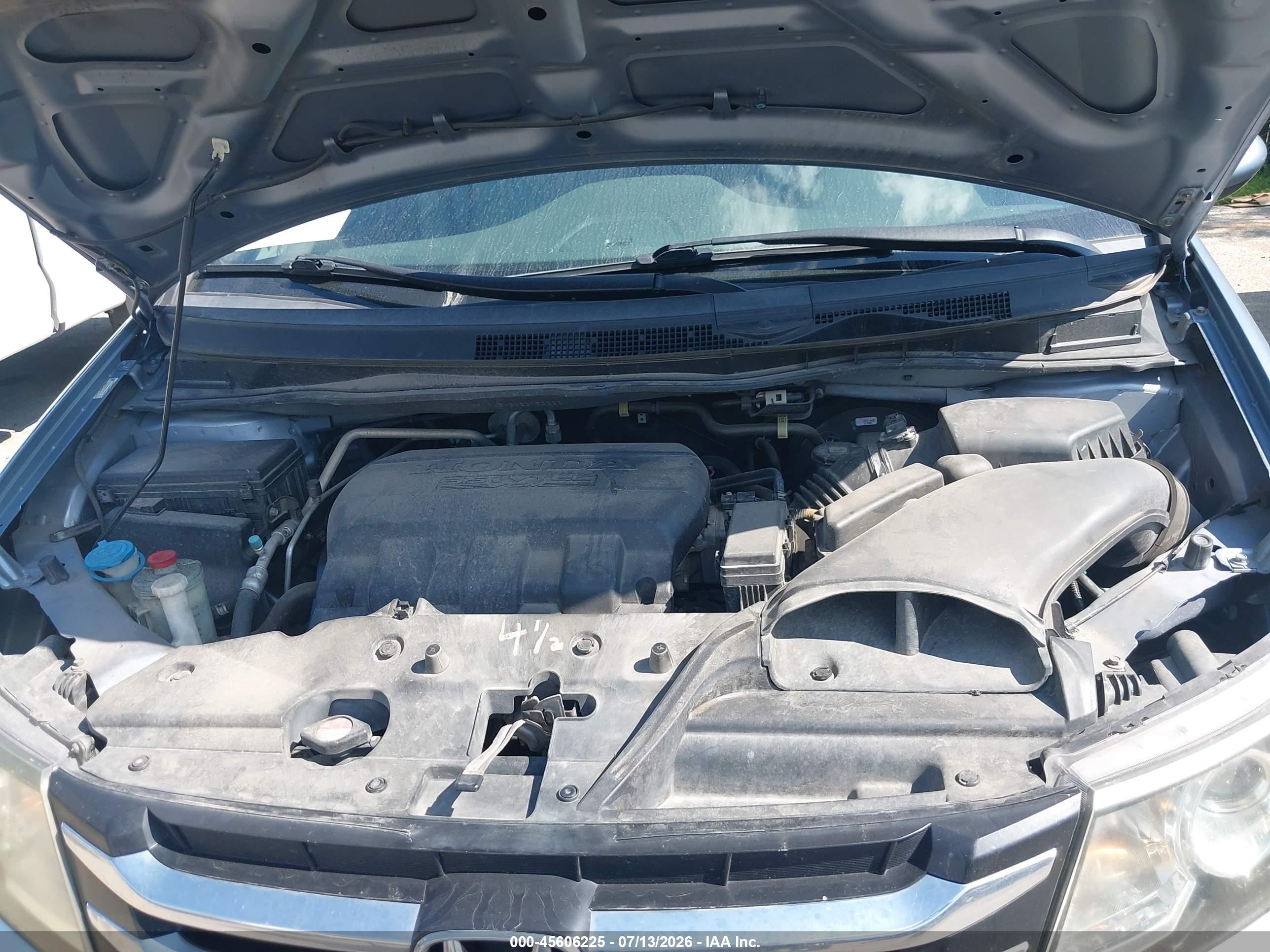 2014 Honda Odyssey Ex-l Blue vin: 5FNRL5H6XEB053222